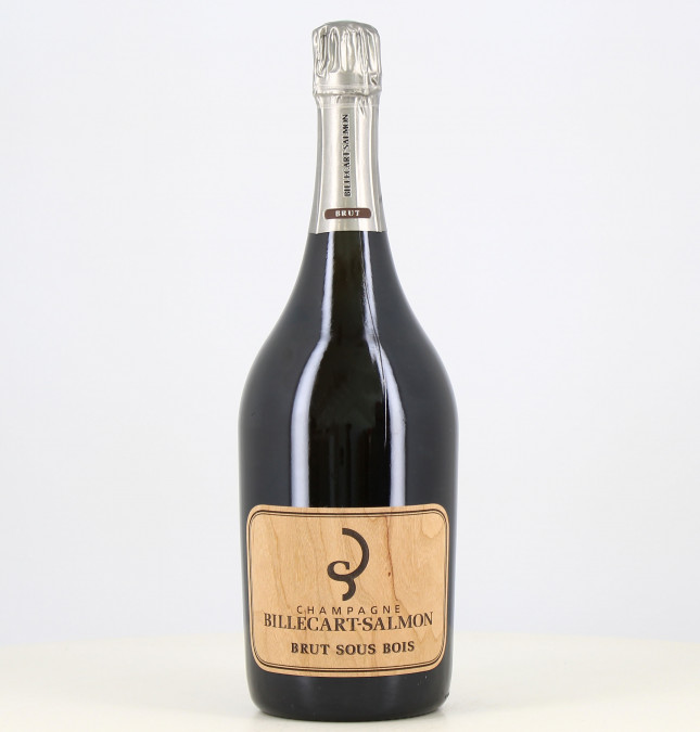 Magnum Champagne Billecart Salmon roh unter Holz 