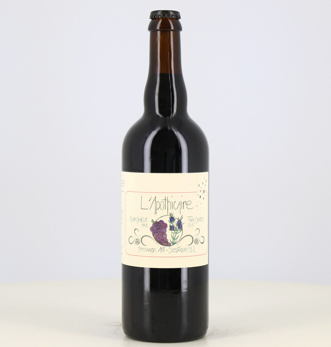 Cerveza oscura L'Apothecaraire Stout BA 11% Two Dudes 75cl 