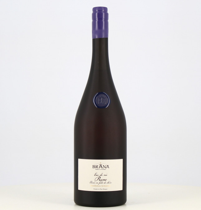 Magnum Brandy Brana Pflaume in Eichenfässern gereift Traditionell 42% 