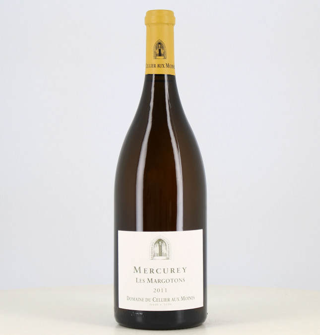 Magnum di vino bianco Mercurey Les Margotons Cellier aux moines 2011 Magnum di vino bianco Mercurey Les Margotons Cellier aux moines 2011
