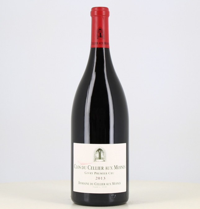 Magnum of red wine Givry 1er cru Clos du Cellier aux Moines 2013. 