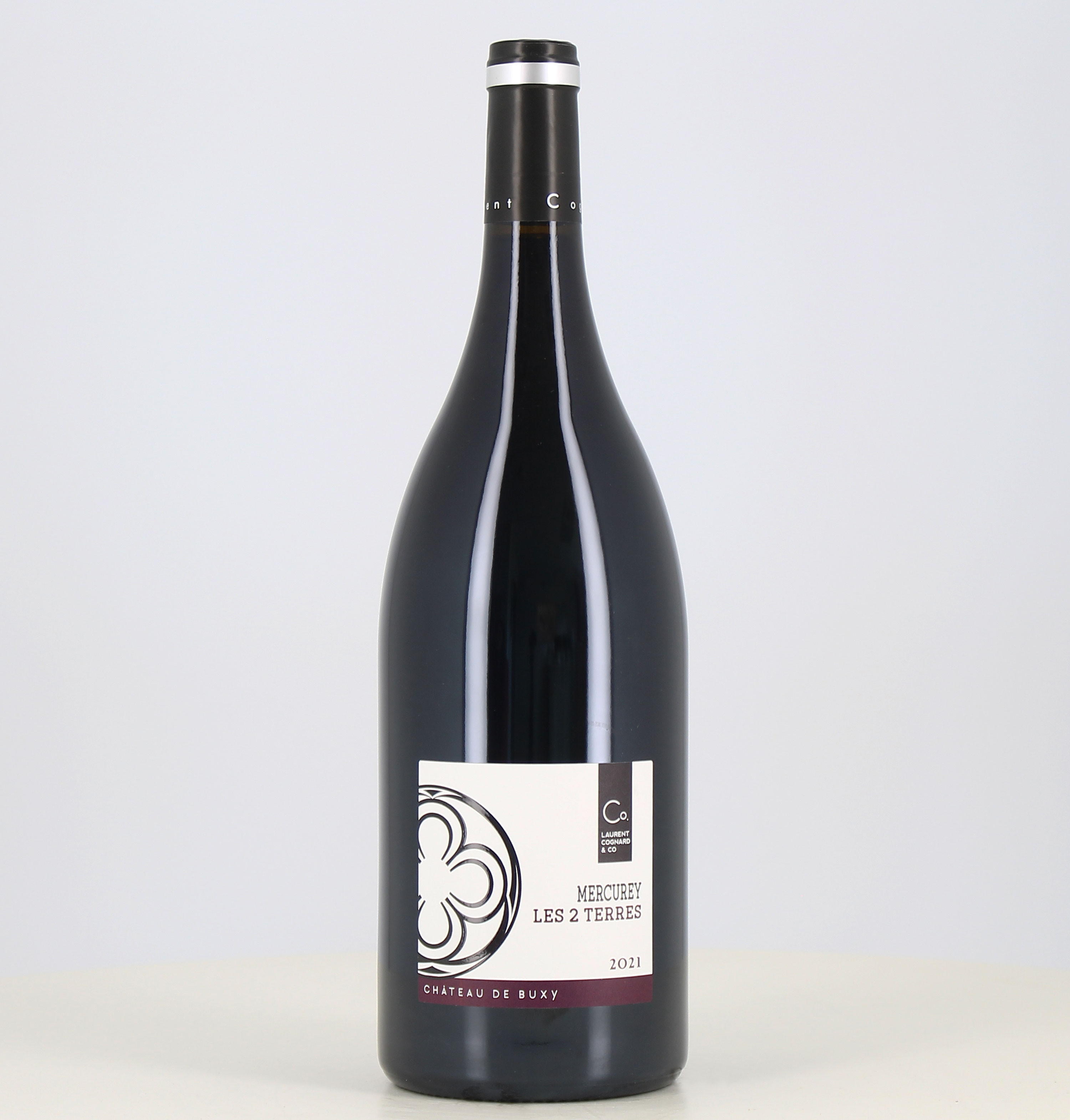 Magnum di vino rosso Mercurey Les 2 Terres Laurent Cognard 2021 