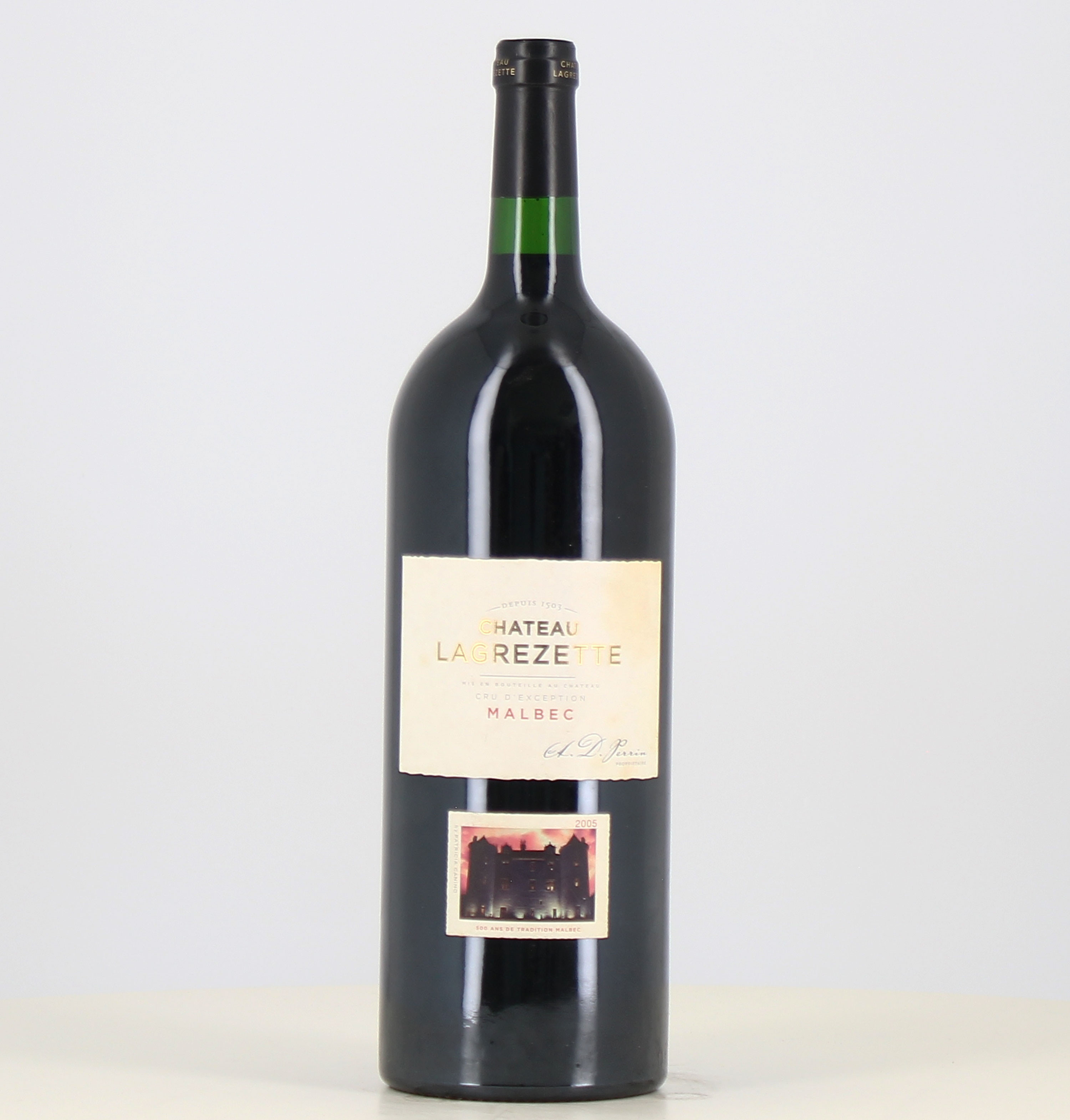 Magnum vin rouge cahors Château Lagrezette 2005 