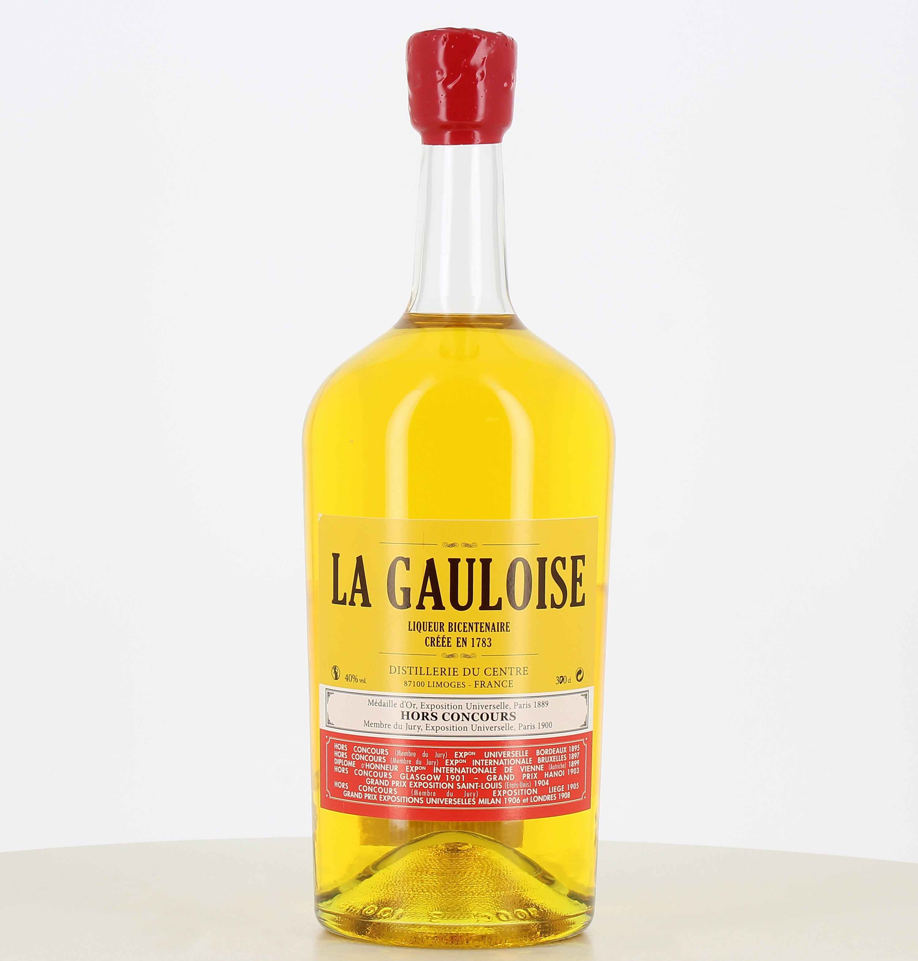 Jeroboam di liquore La Gauloise giallo da 3 litri. 