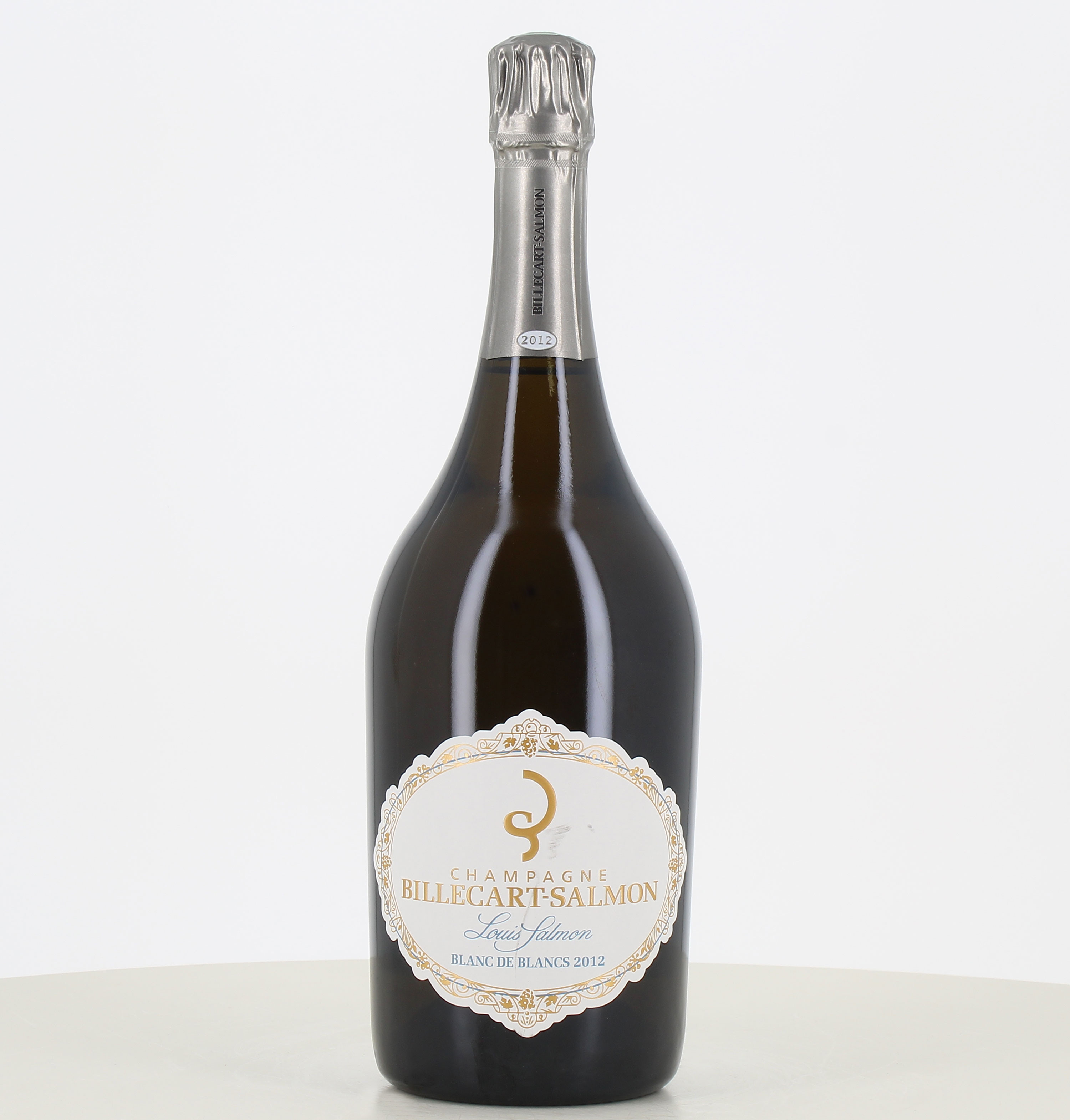 Magnum de Champagne Louis Salmon blanc de blancs 2012 de Billecart Salmon. 