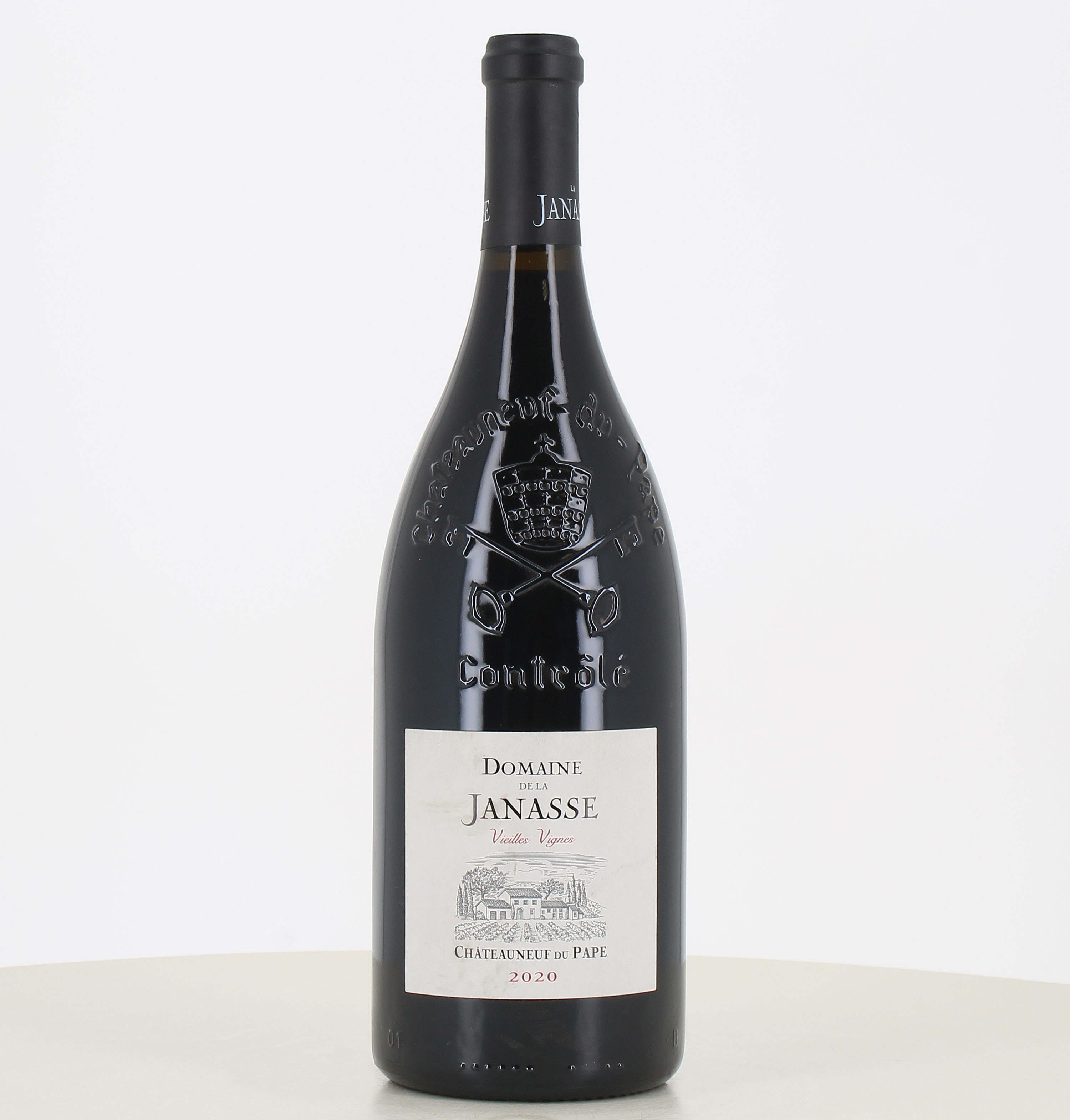 Magnum di vino rosso Châteauneuf-du-Pape vecchia vigna Domaine de la Janasse 2020 