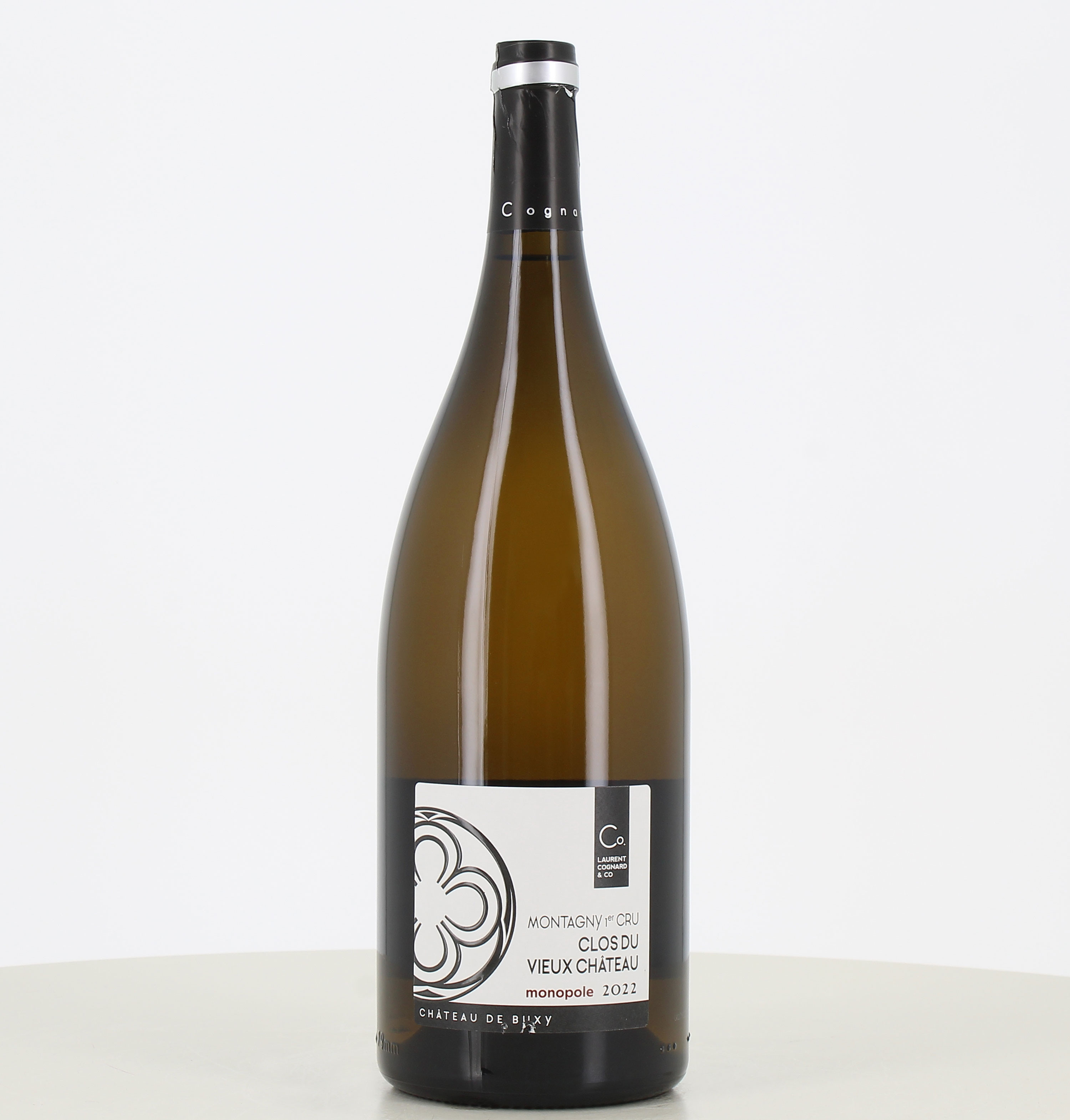 Magnum de vino blanco Montagny 1er cru Clos Du Vieux Château Laurent Cognard 2022. 