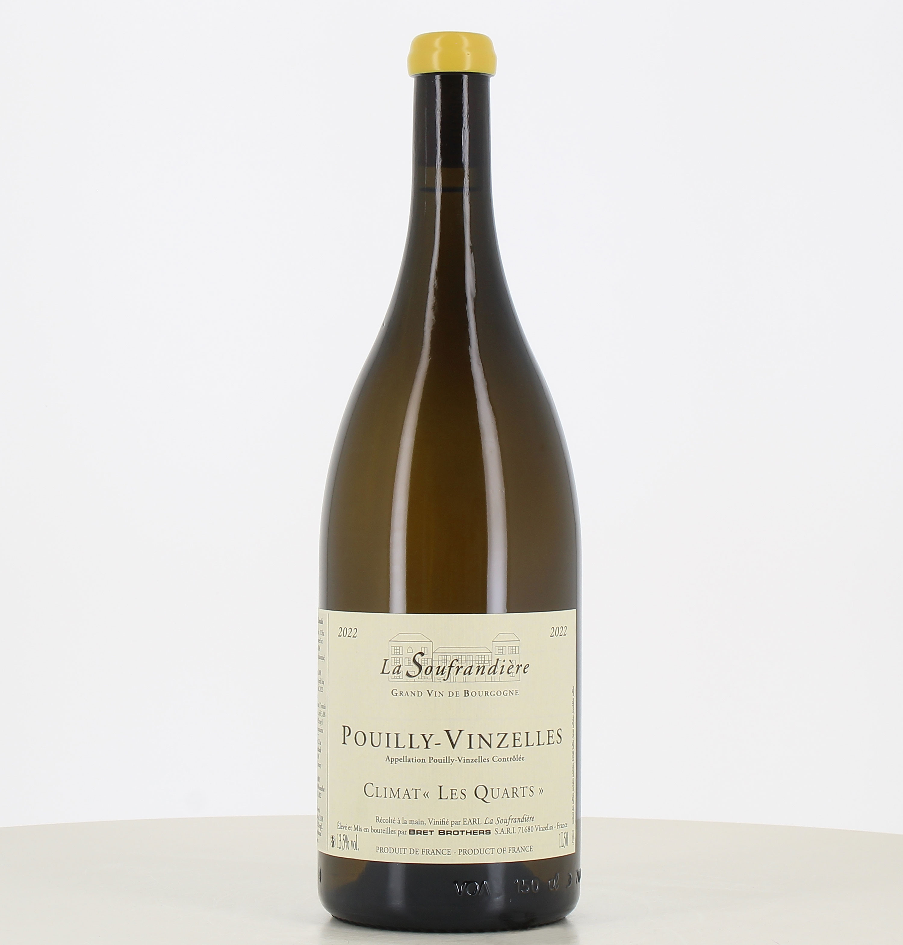Magnum vin blanc Pouilly Vinzelles Les Quarts La Soufrandière 2022 