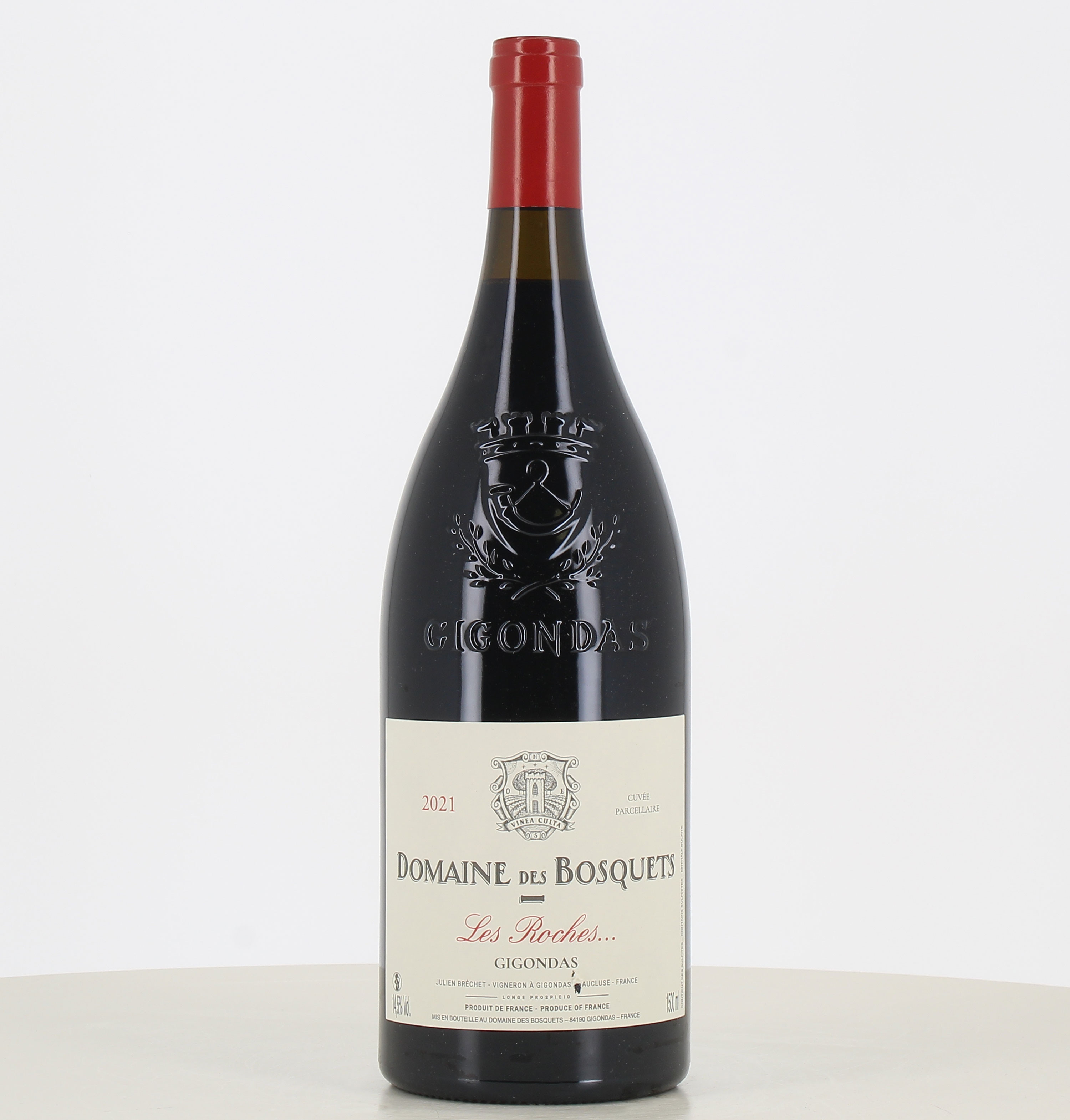 Magnum vin rouge Gigondas Les Roches Domaine des Bosquets 2021 