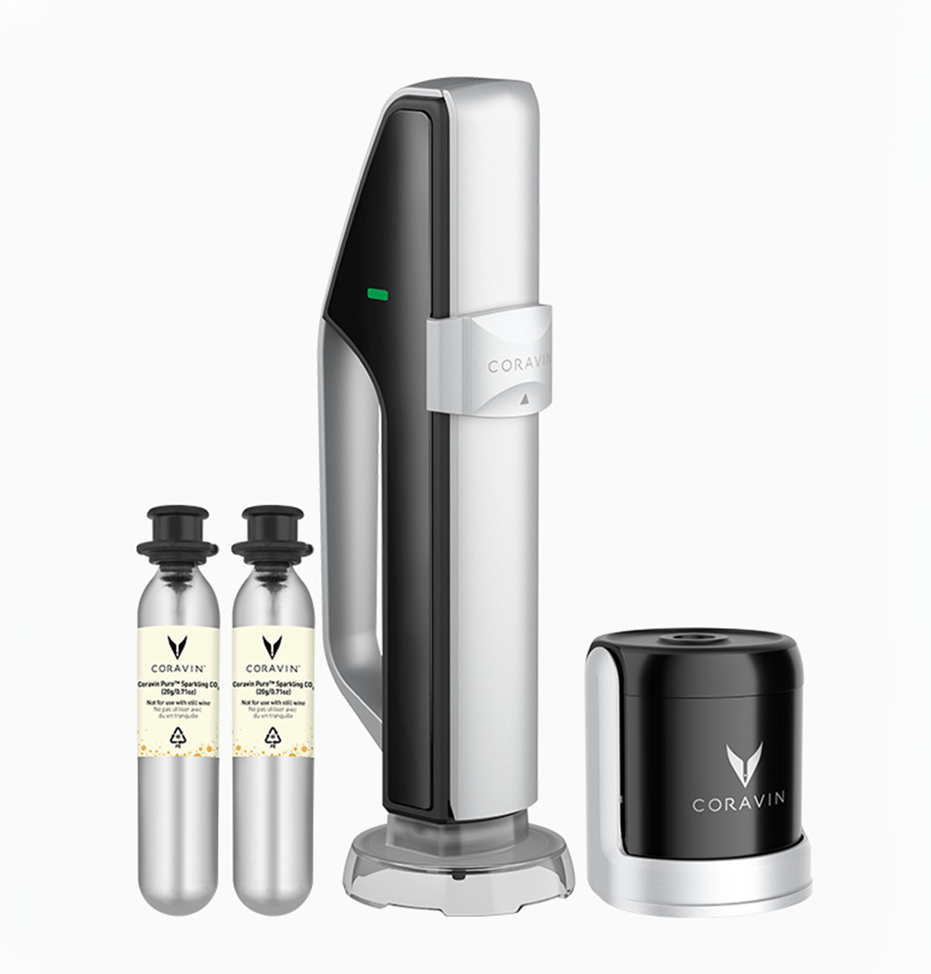 Sistema de preservación para vino espumoso Coravin Sparkling 