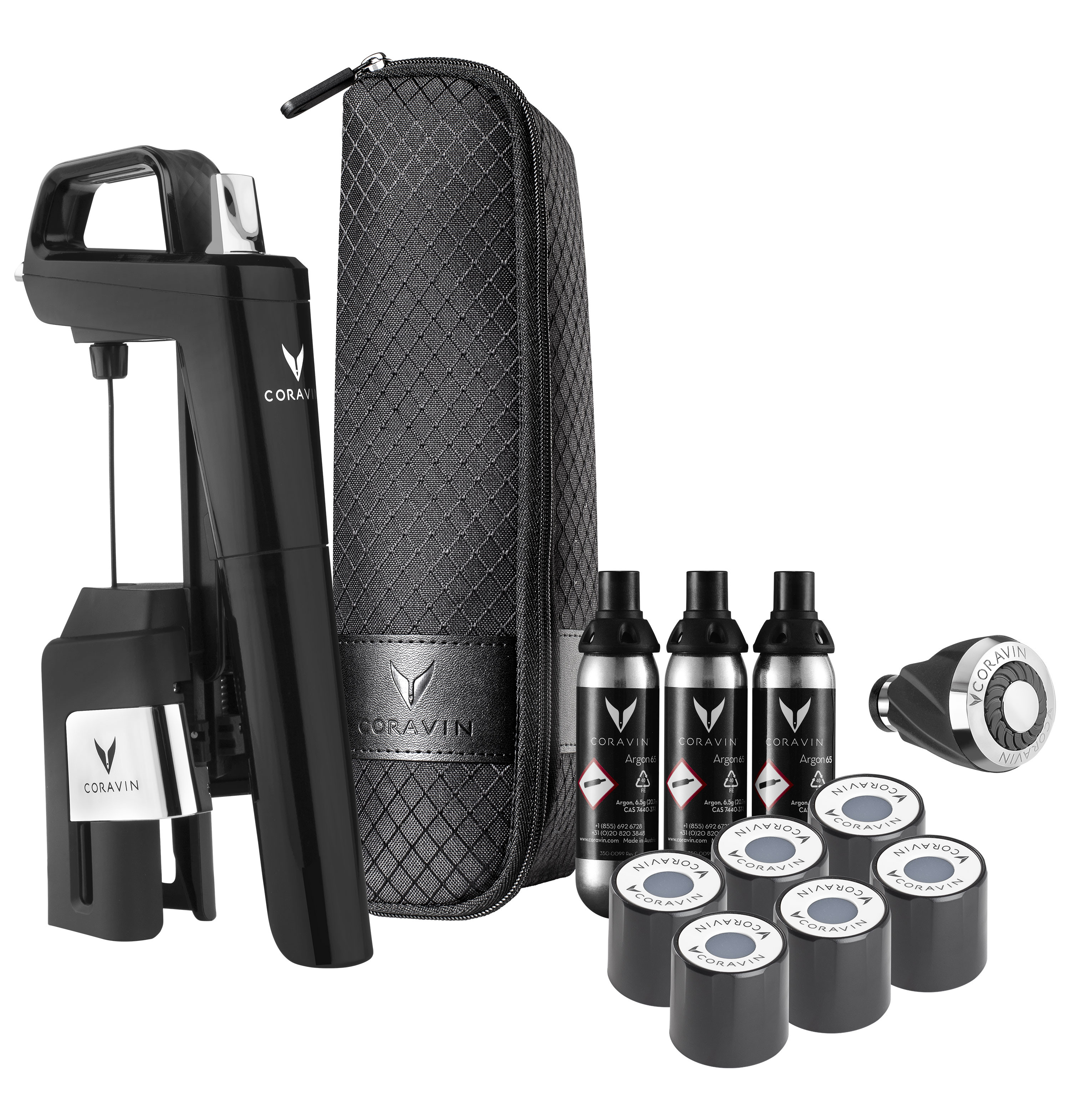 Système Préservation du Vin Coravin SIX+ Piano Black 