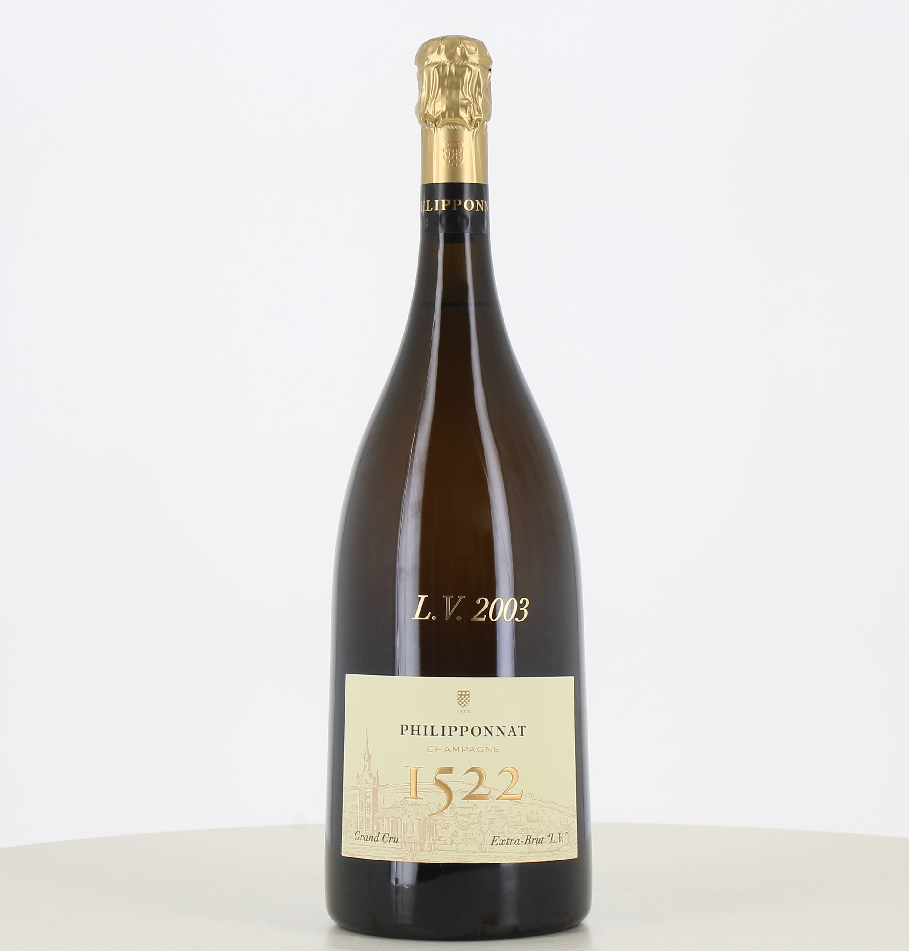 Magnum Champagne 1522 invecchiato a lungo 2003 Philipponnat da 1,5 litri. 