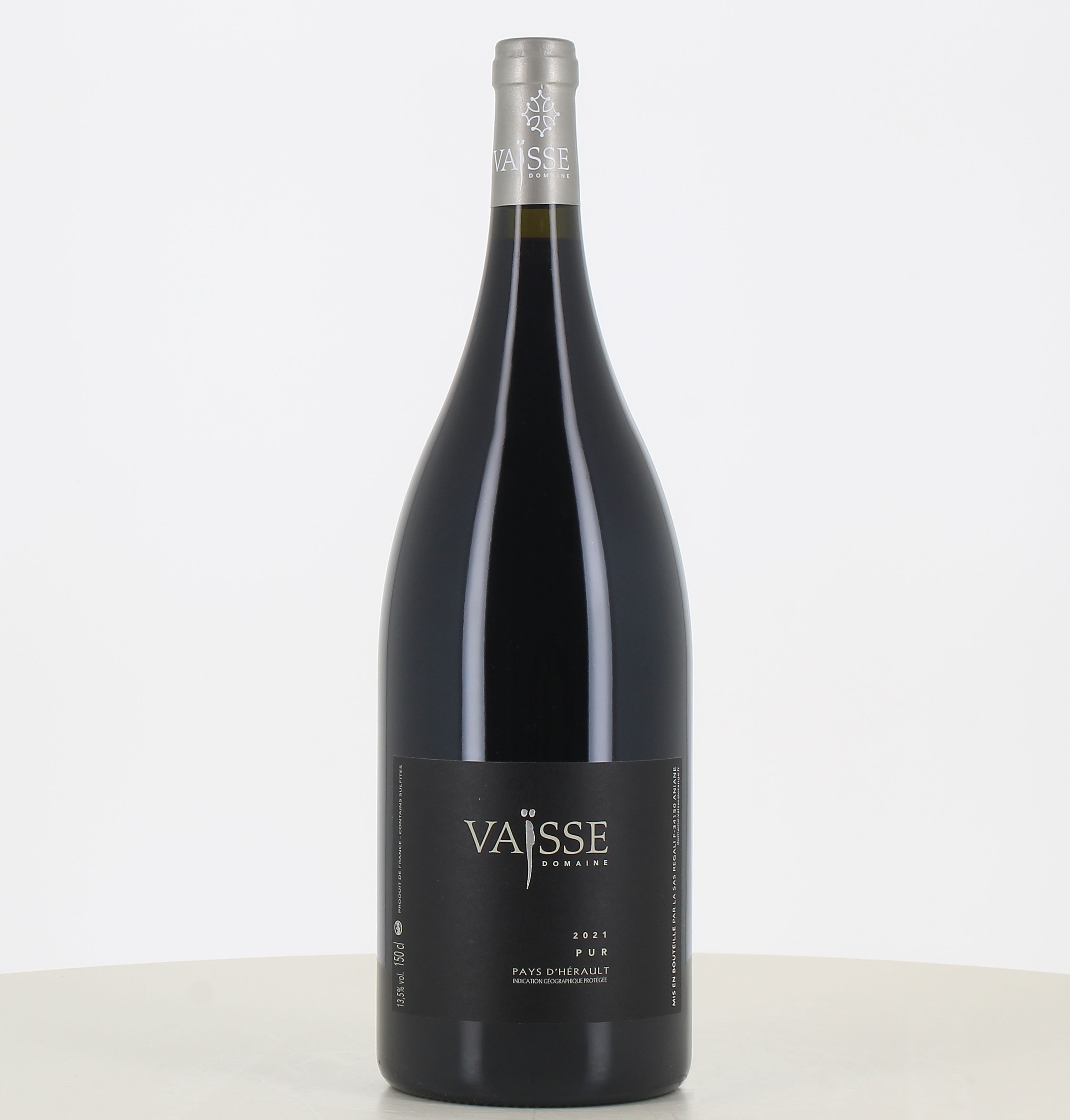 Magnum Rotwein IGP Pays d'Hérault Pur Domaine Vaïsse 2021 