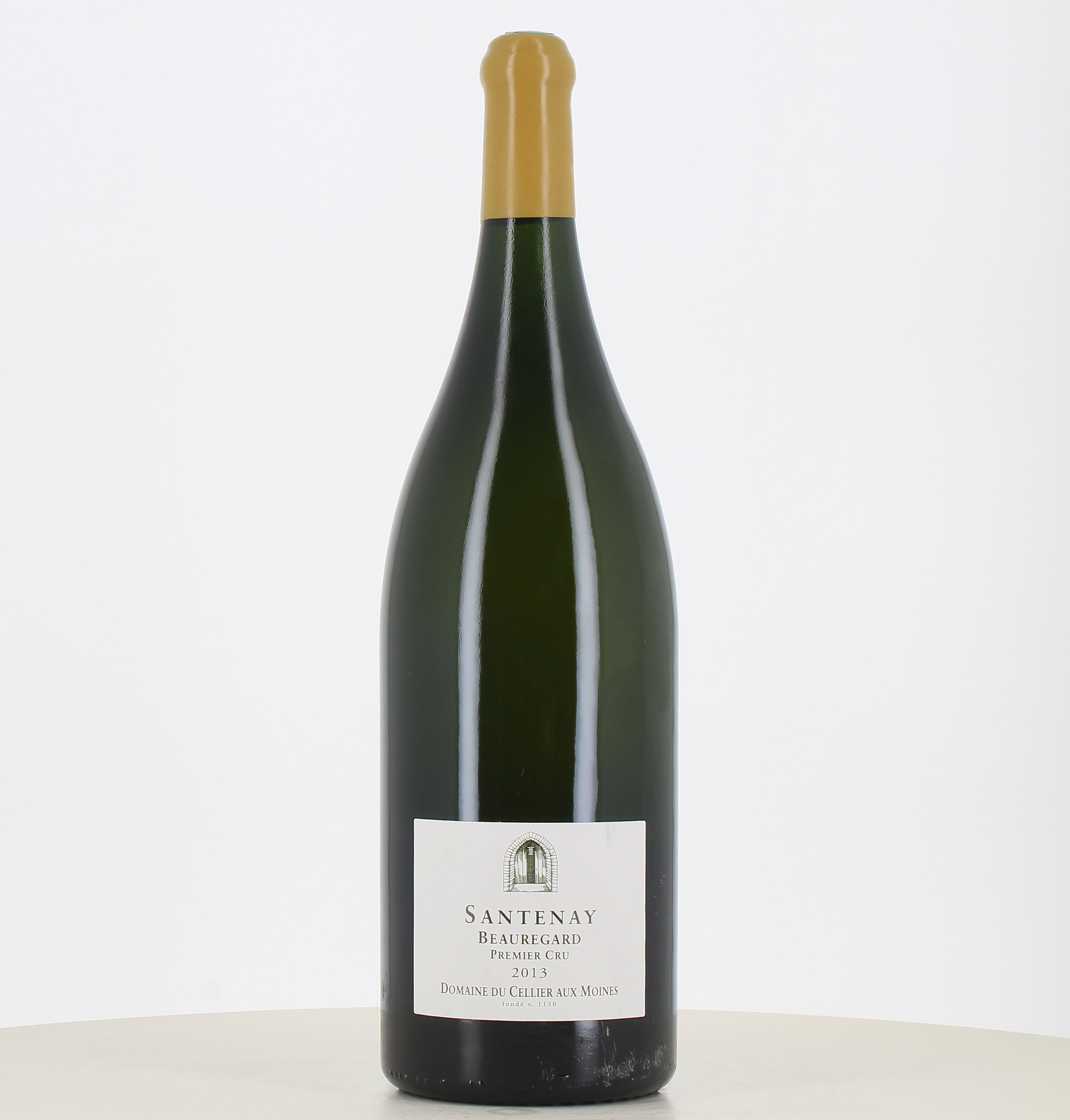 Jéroboam weißer Santenay 1er Cru Beauregard 2013 Domaine Cellier aux Moines 