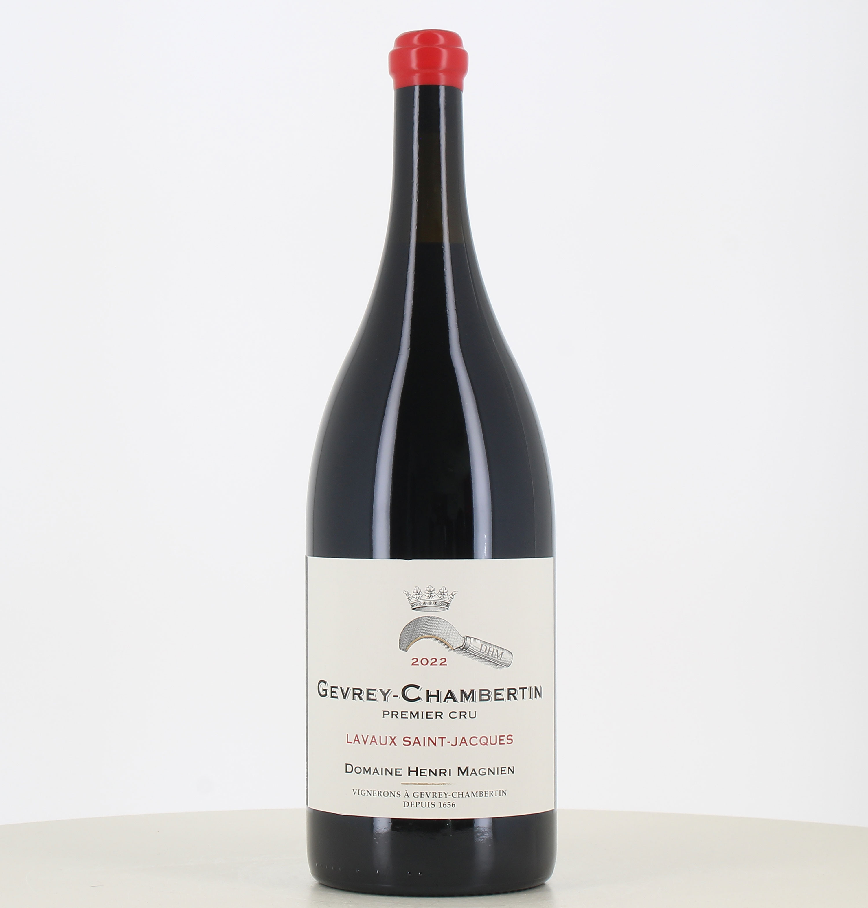 Jéroboam Rotwein Gevrey Chambertin 1er Cru Lavaux St Jacques 2022 Henri Magnien 