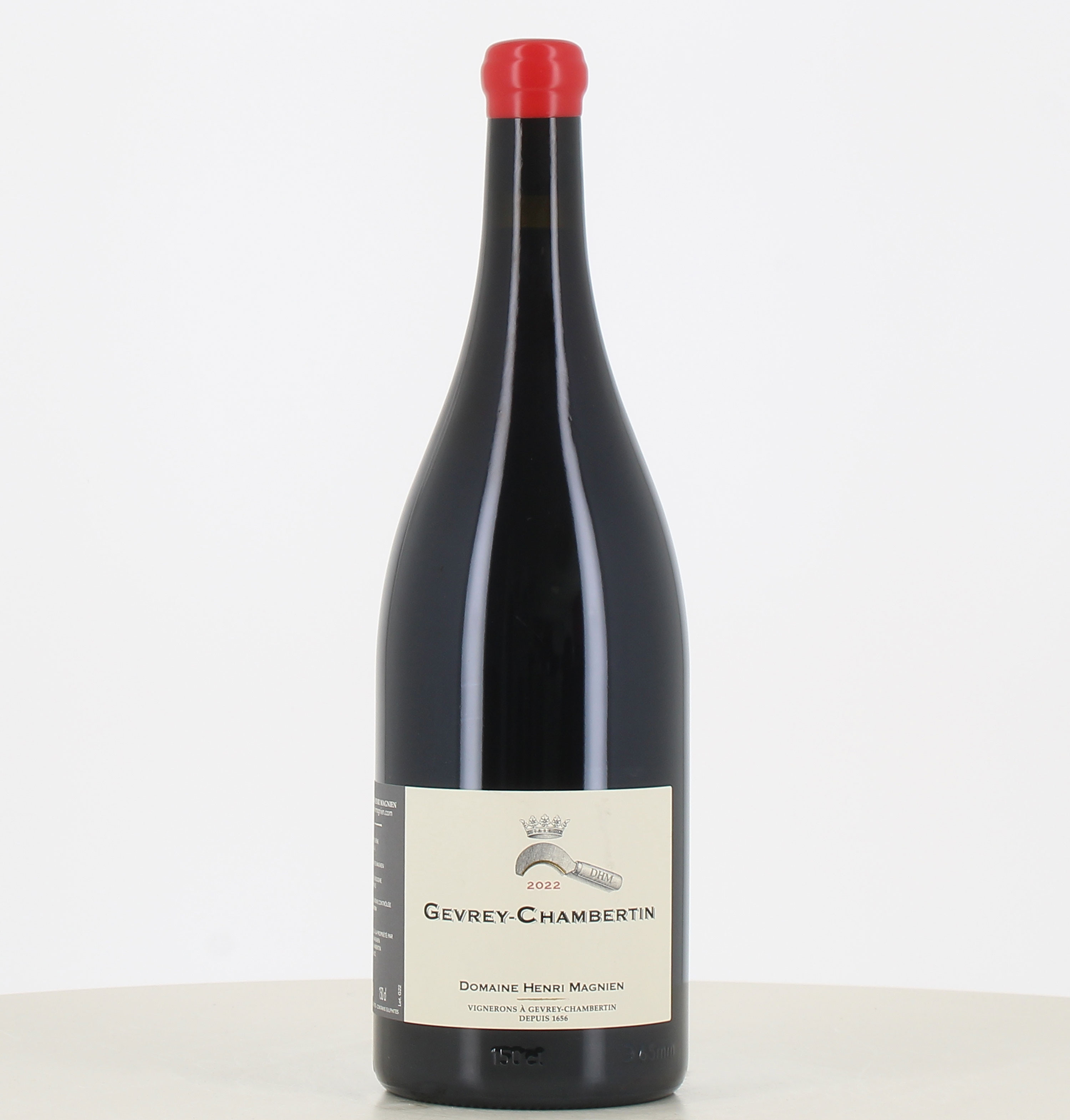 Magnum di vino rosso Gevrey Chambertin 2022 Henri Magnien. 