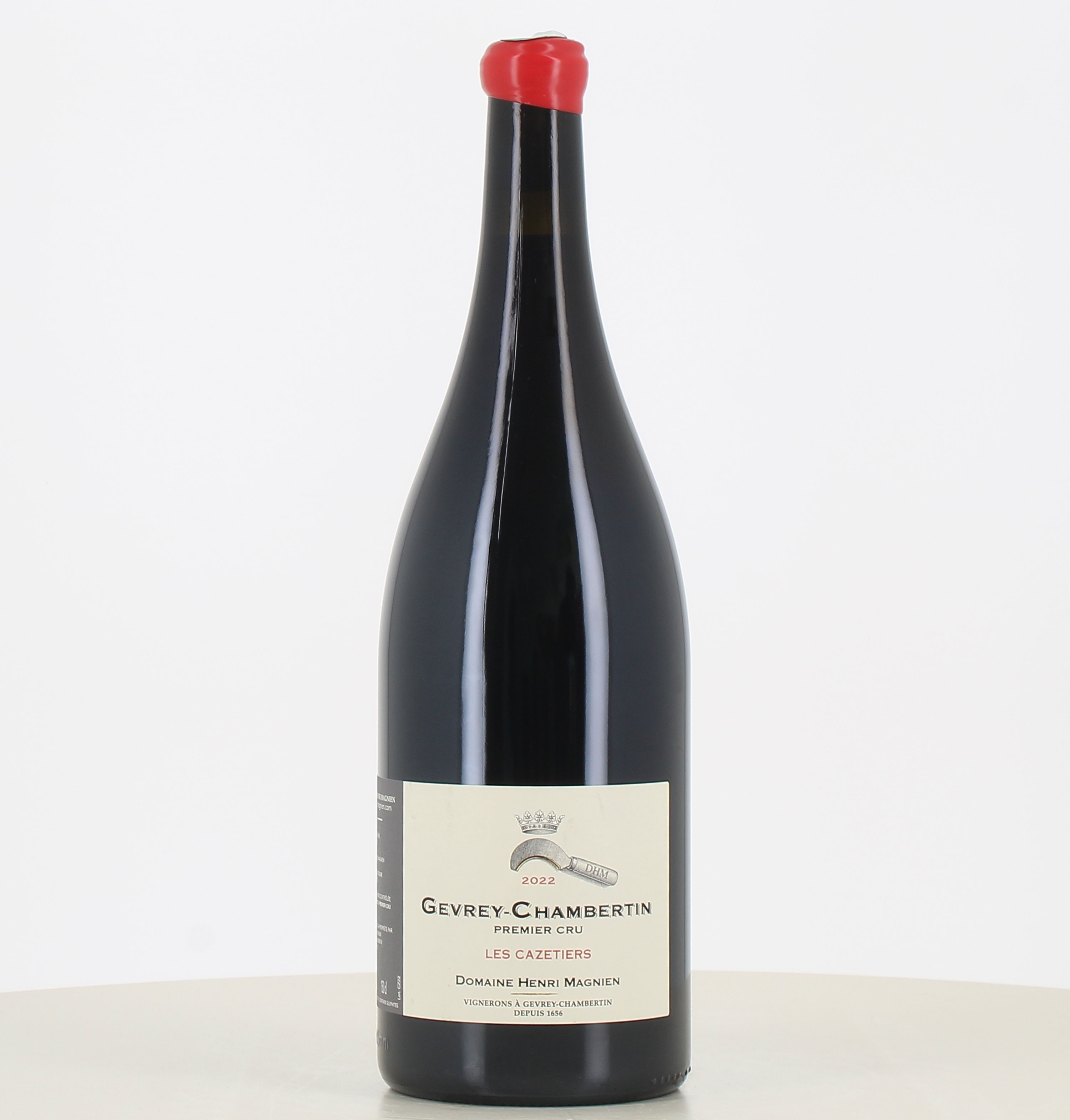 Magnum vin rouge Gevrey Chambertin 1er cru Cazetiers 2022 Henri Magnien 
