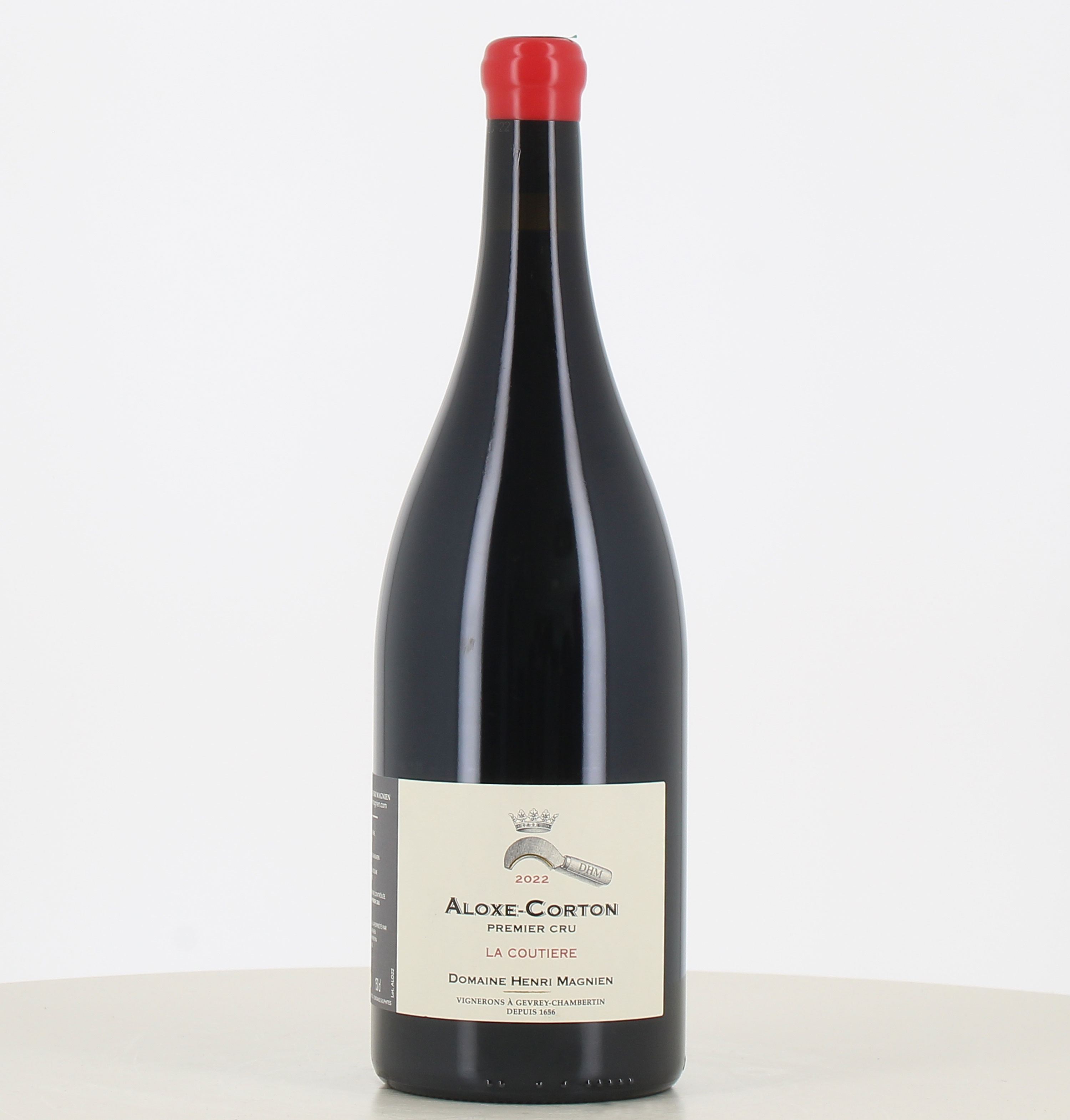 Magnum di vino rosso Aloxe Corton 1er cru Coutiere 2022 di Henri Magnien 
