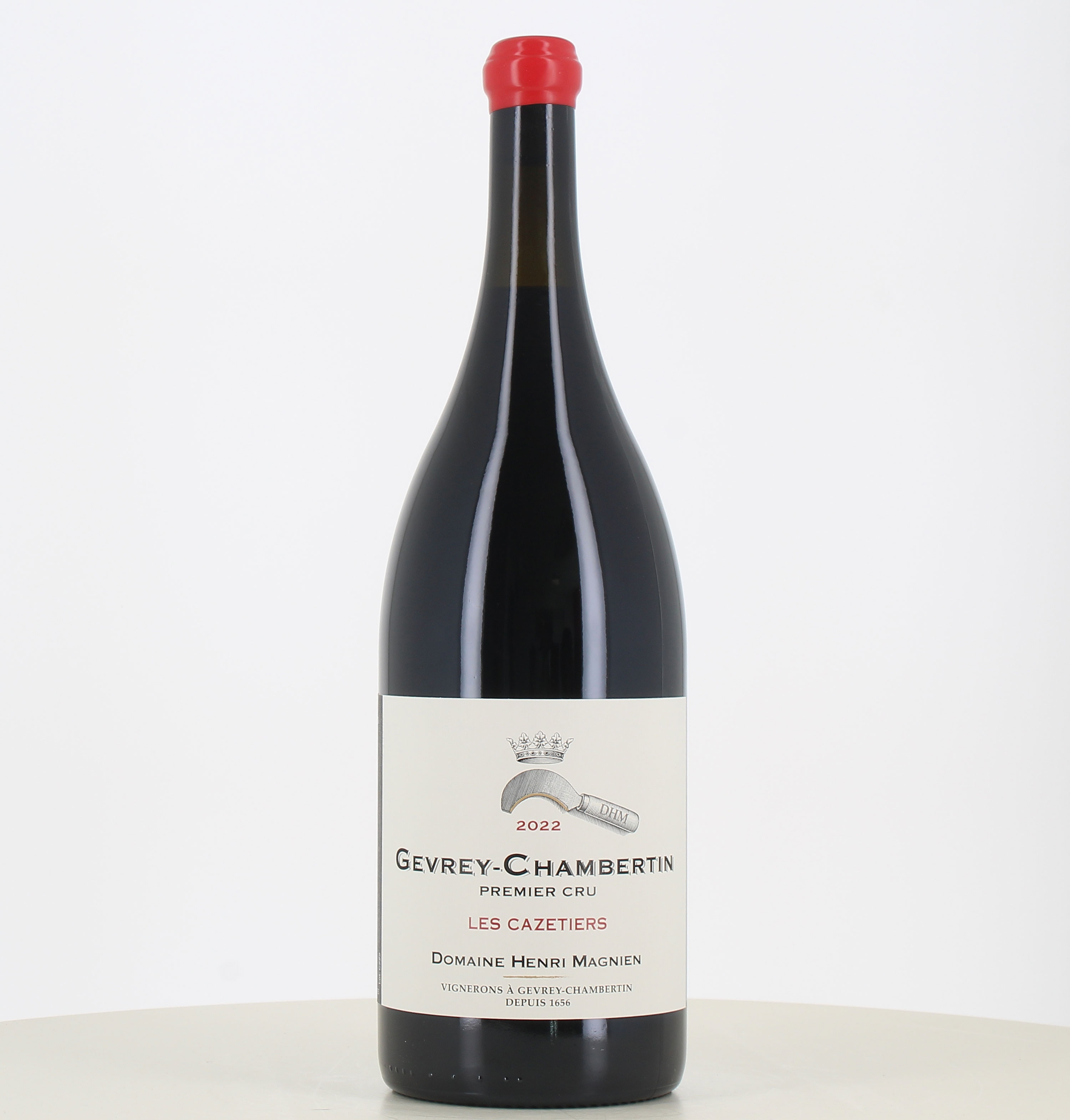 Jéroboam Rotwein Gevrey Chambertin 1er Cru Cazetiers 2022 Henri Magnien 