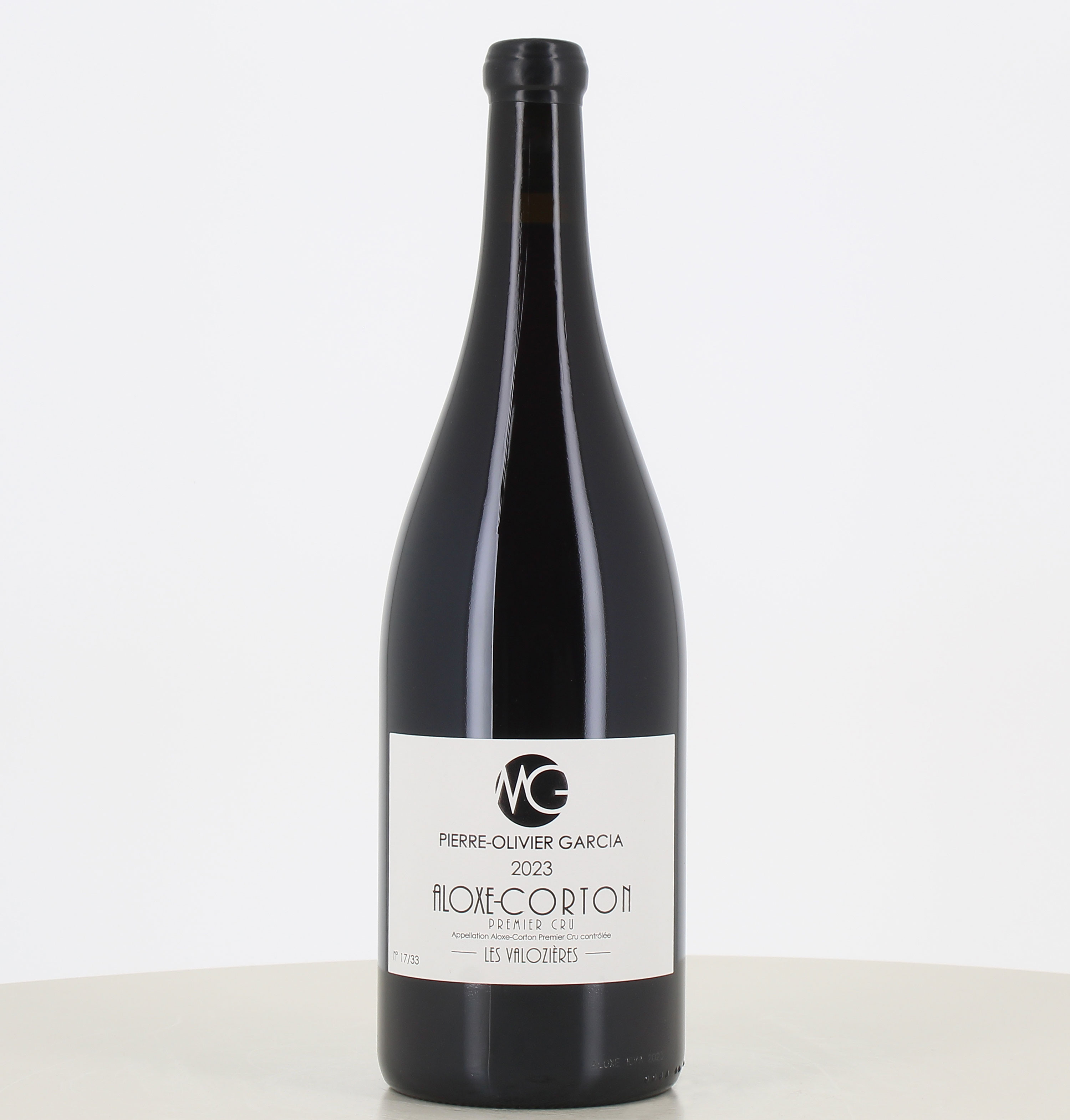 Magnum vin rouge Aloxe Corton 1ᵉʳ Cru "Les Valozières" 2023 Pierre Olivier Garcia 