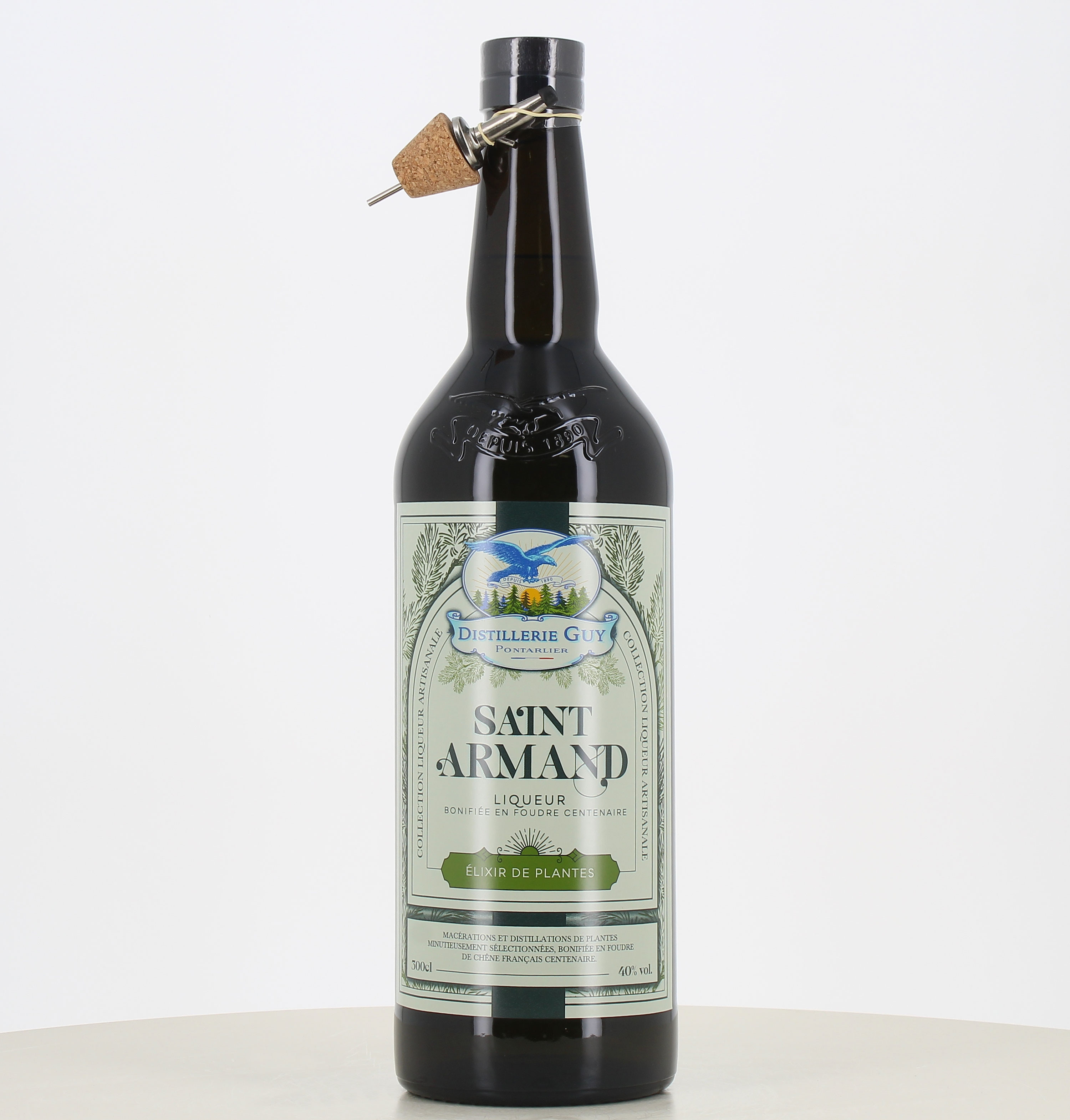 Jéroboam de Liqueur Saint Armand Vert Distillerie Guy 