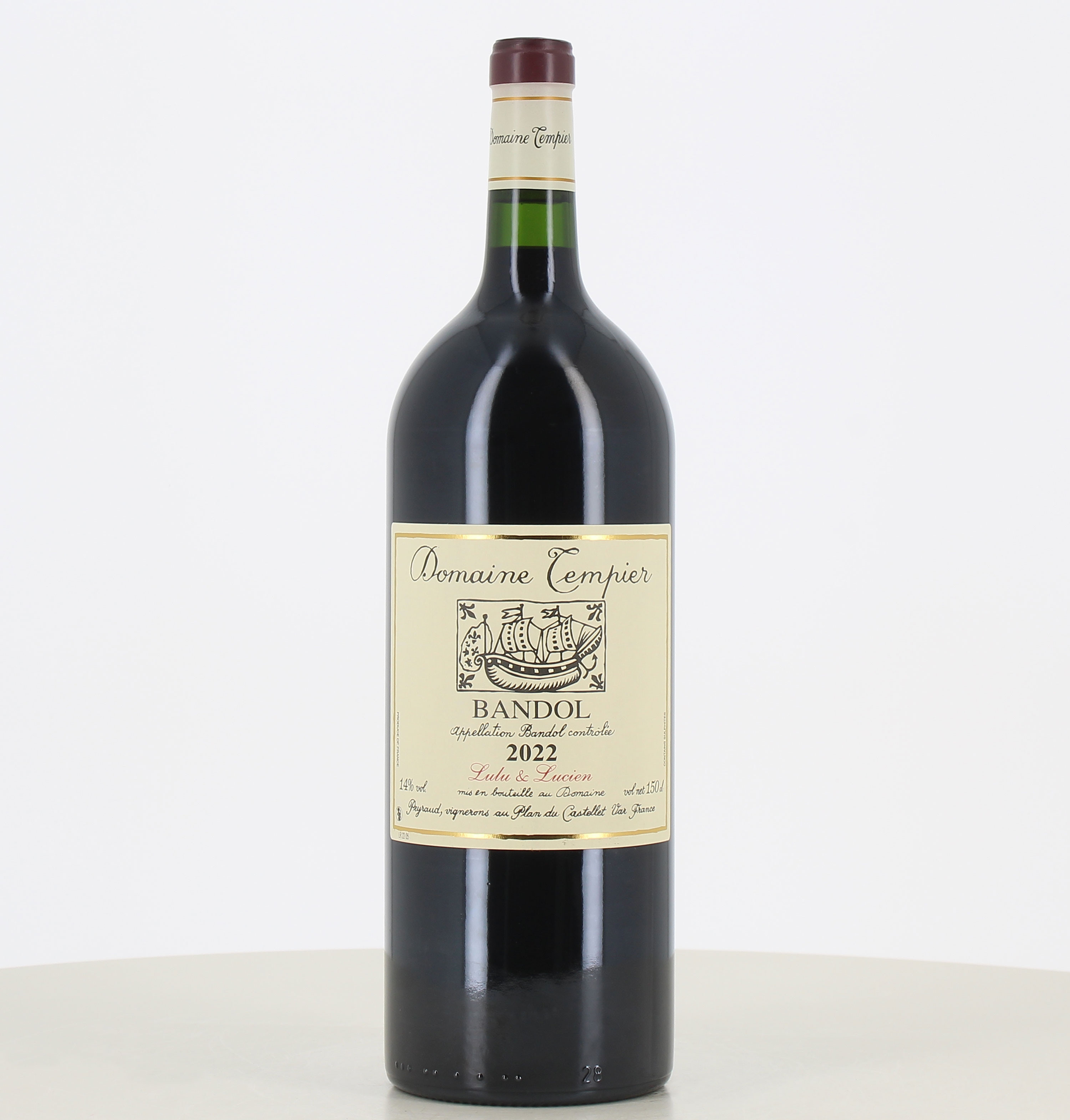 Magnum vin rouge Bandol Lulu & Lucien Domaine Tempier 2022 