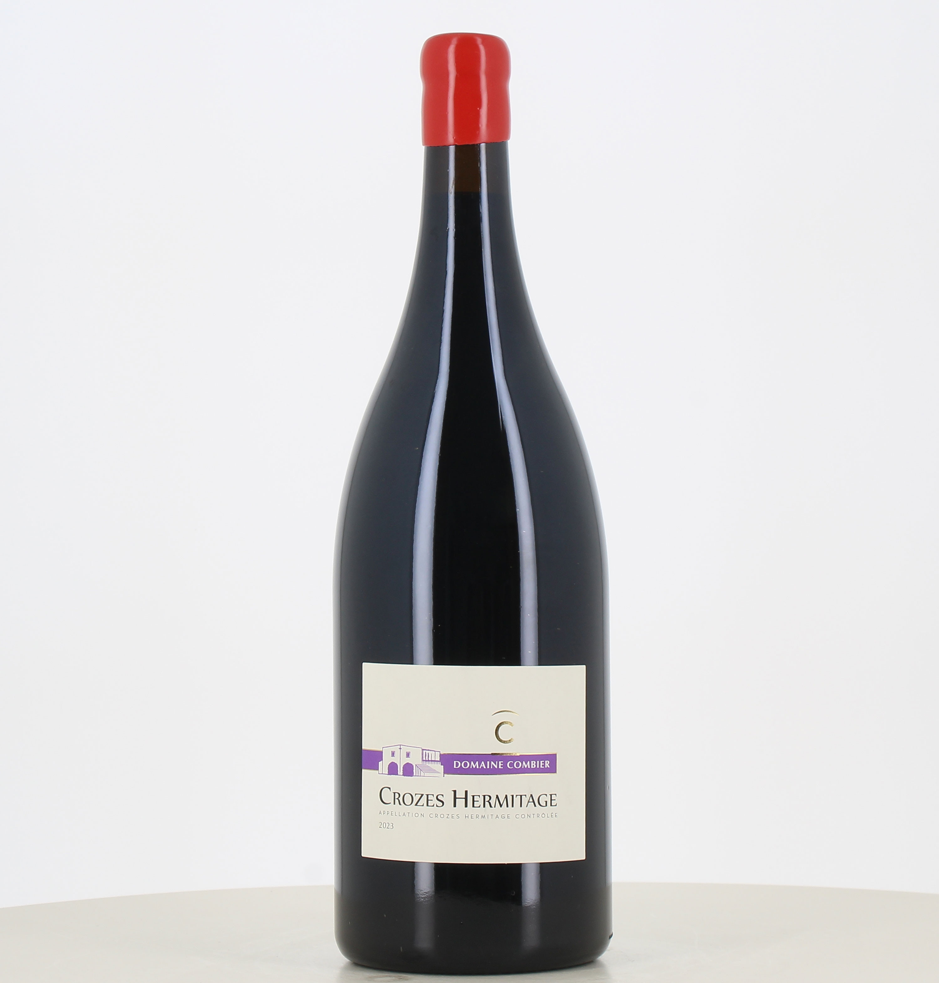 Jéroboam de vino tinto Crozes-Hermitage Domaine Combier 2023. 
