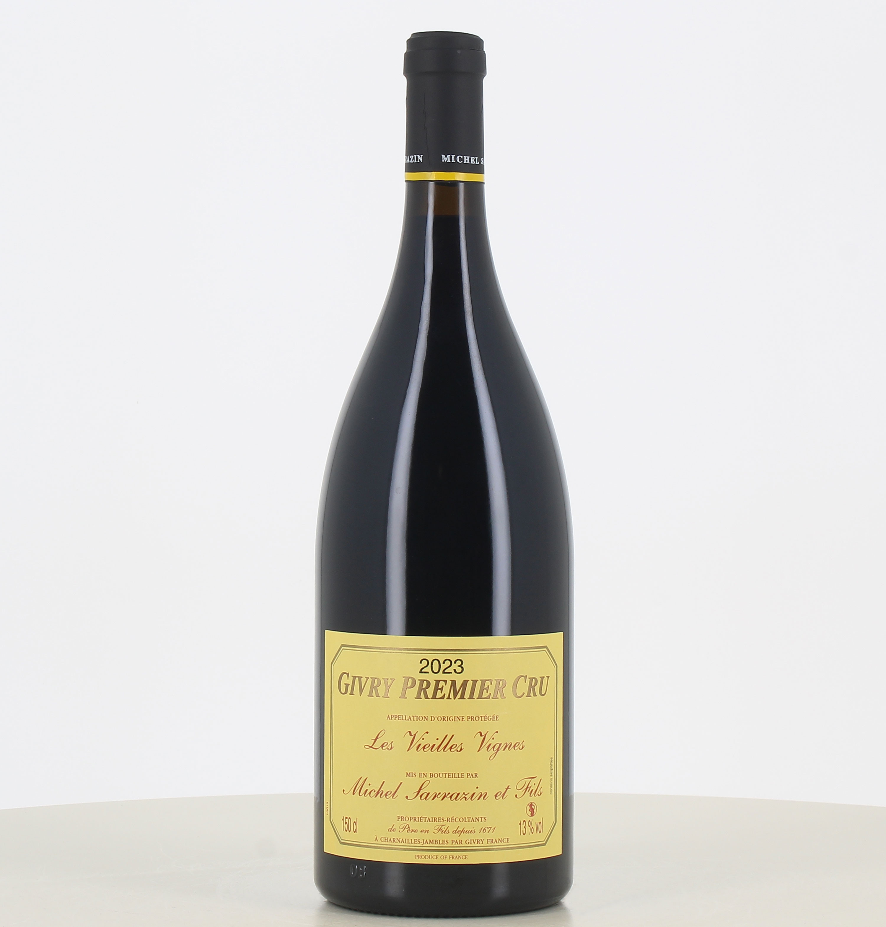 Magnum rouge Givry 1er cru Vielles Vignes Domaine Michel Sarrazin 2023 