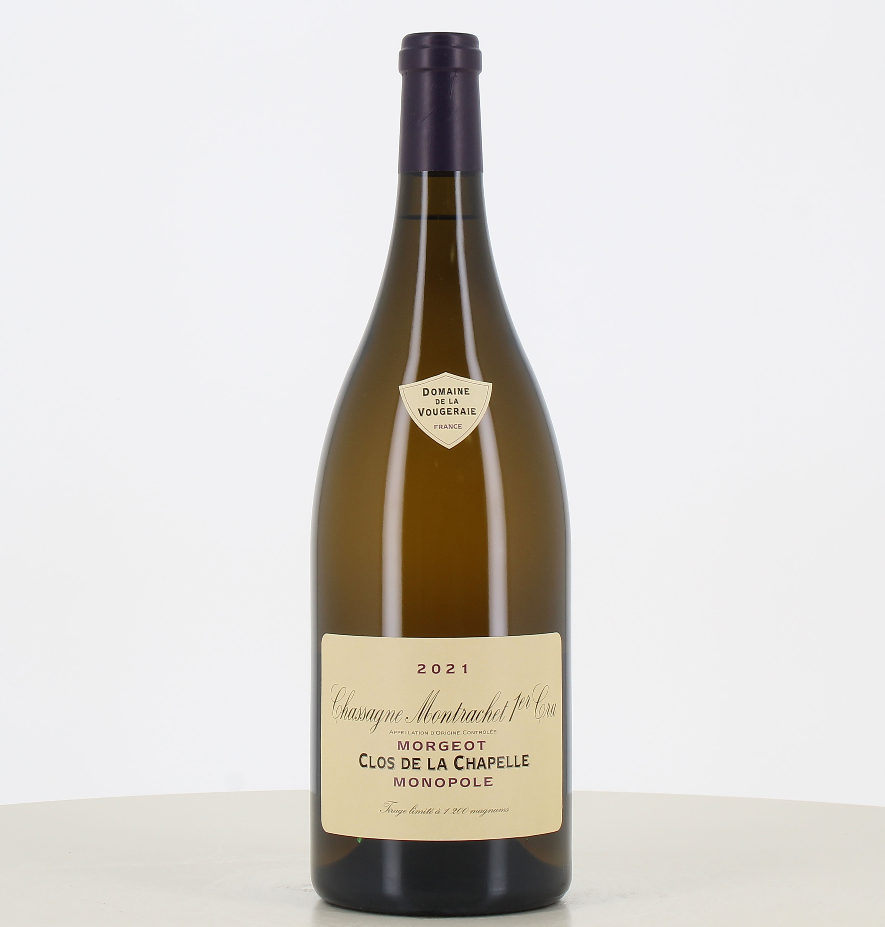 Magnum Chassagne-Montrachet 1er cru blanc Le Clos de la Chapelle 2021 Domaine de la Vougeraie 