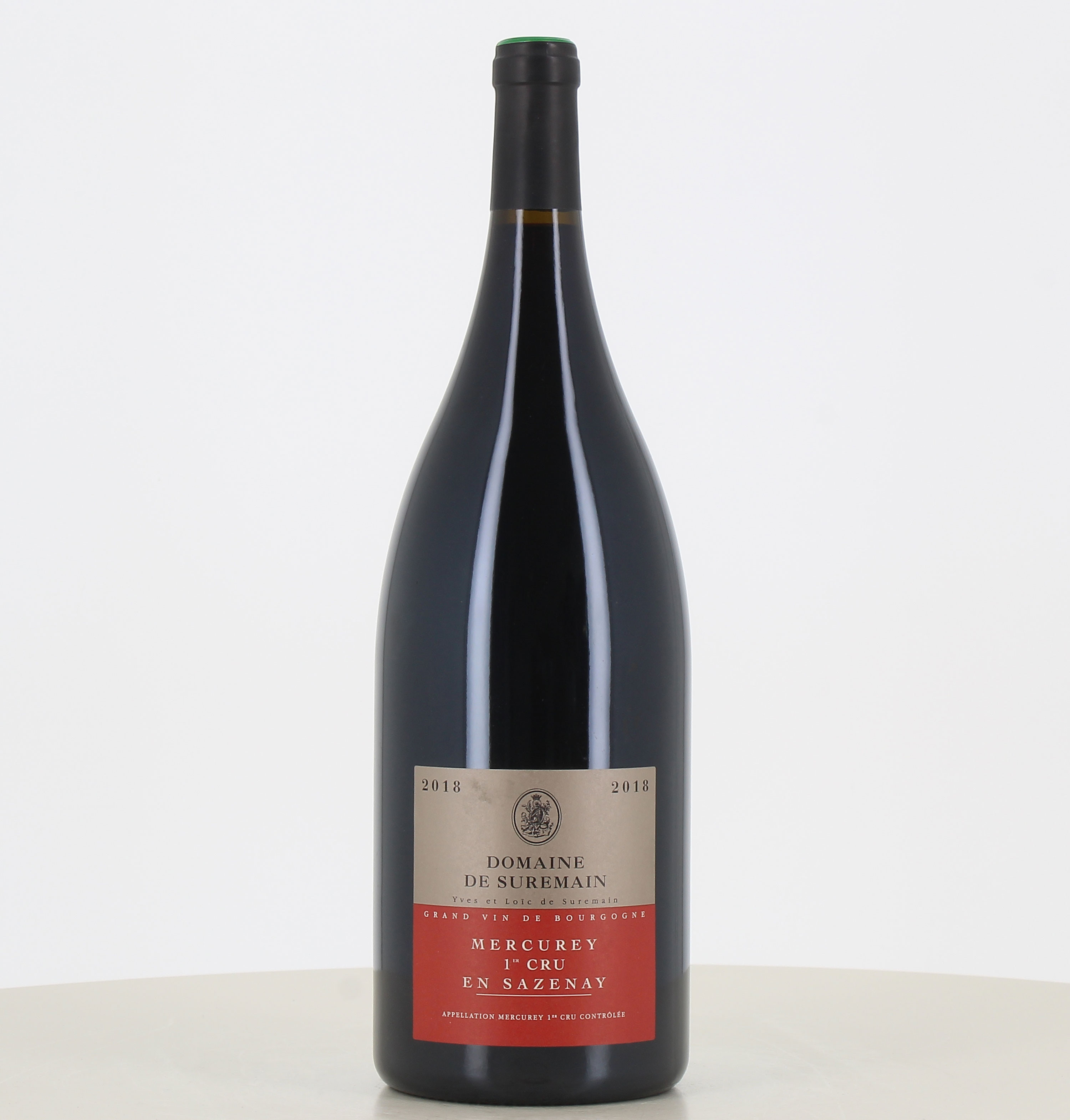 Magnum Rotwein Mercurey 1er Cru Sazenay 2018 Domaine de Suremain 