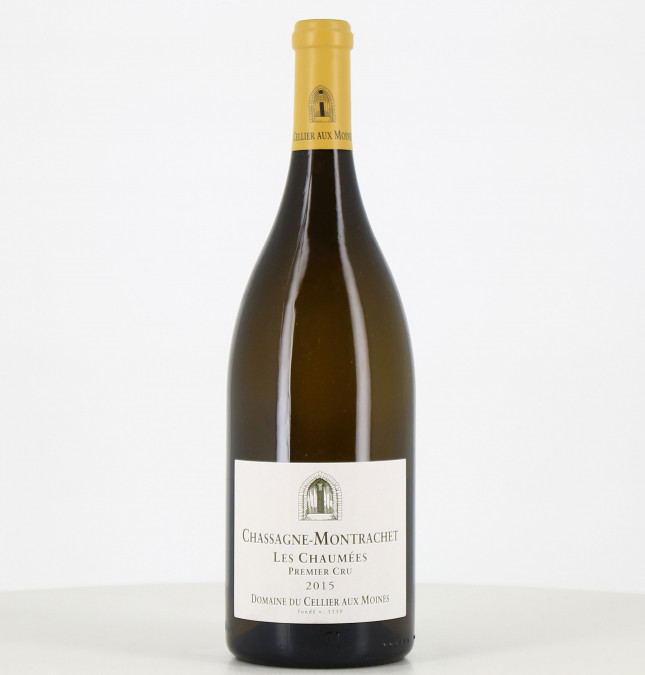 Magnum Chassagne Blanc Montrachet 1er Cru Les Chaumées Blanc 2015 Cellier aux Moines 
