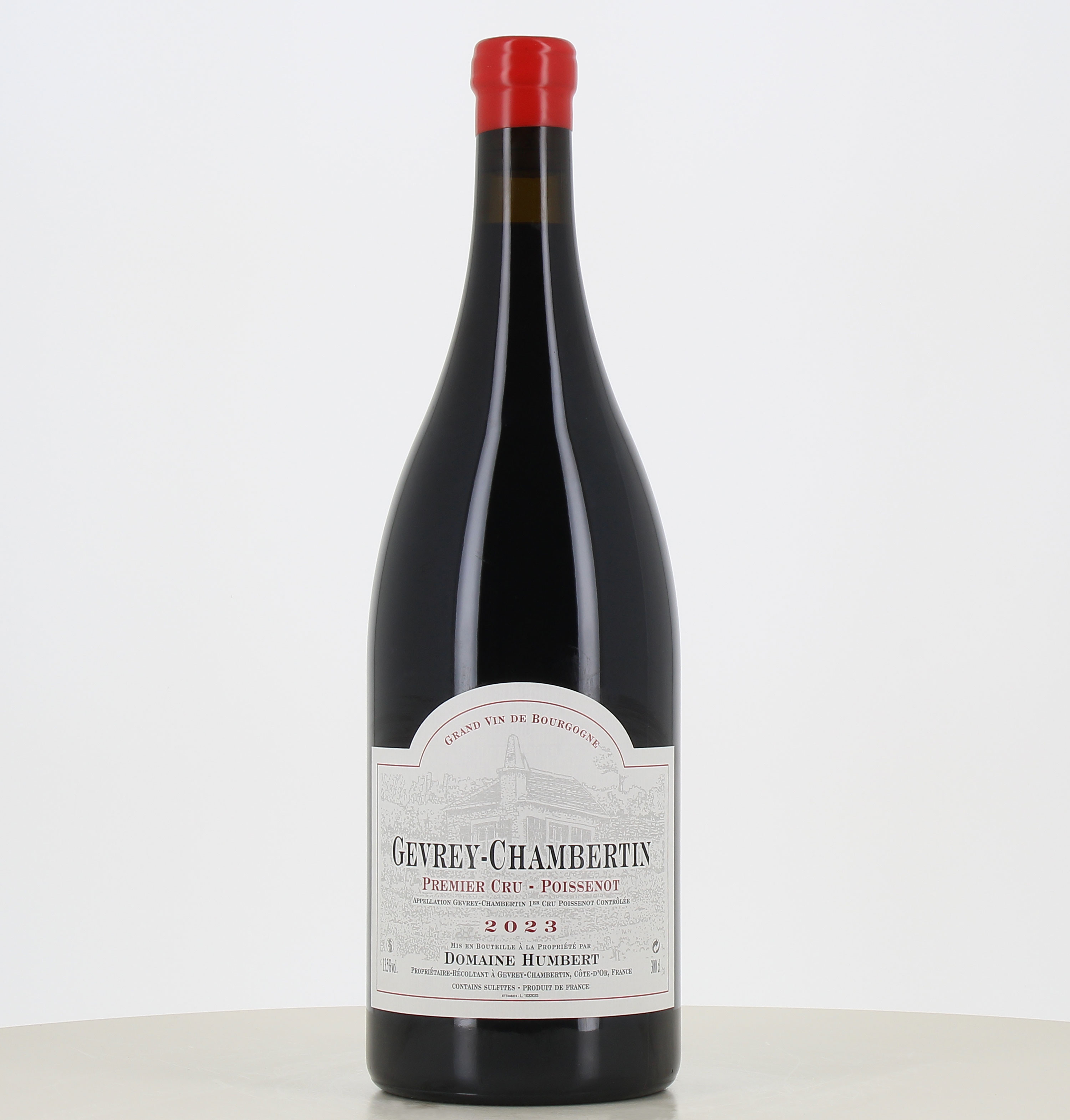 Jeroboam Gevrey Chambertin 1er Cru Rouge Le Poissenot 2023 Humbert Frères 3LJeroboam Gevrey Chambertin 1er Cru Rotwein Le Pois 