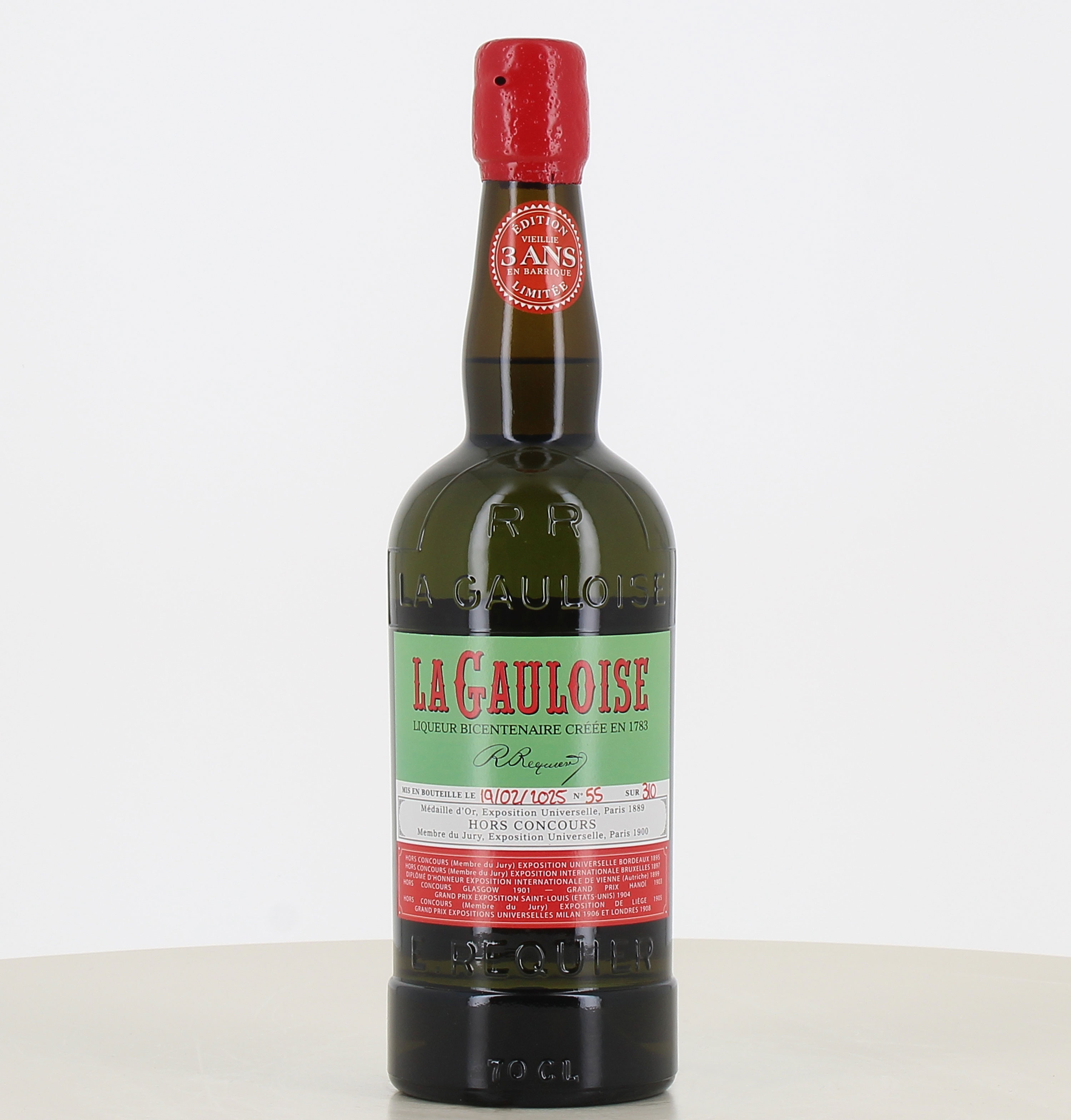 Bouteille de Liqueur La Gauloise verte 3 ans 70cl 