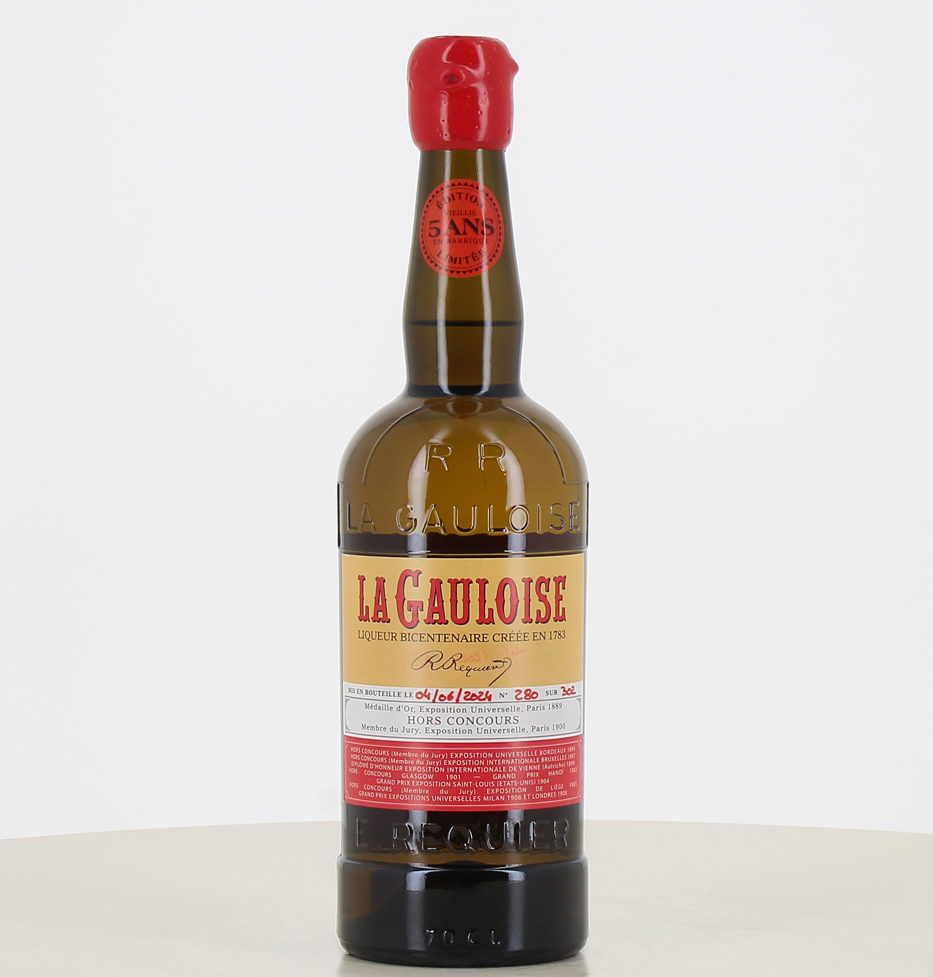 Bottle of Liqueur La Gauloise Jaune 5 years 70cl 