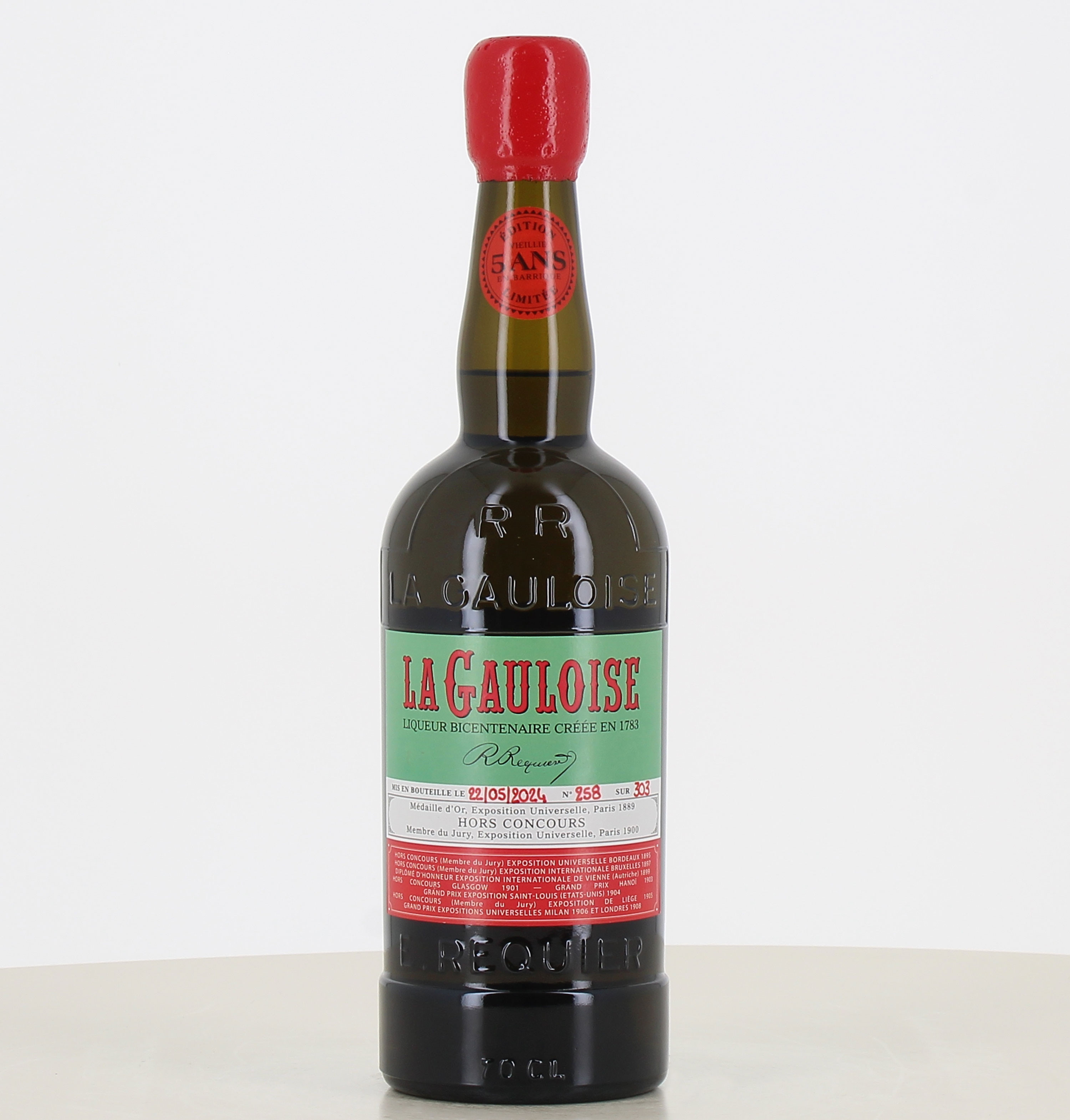 Bouteille de Liqueur La Gauloise Verte 5 ans 70cl 