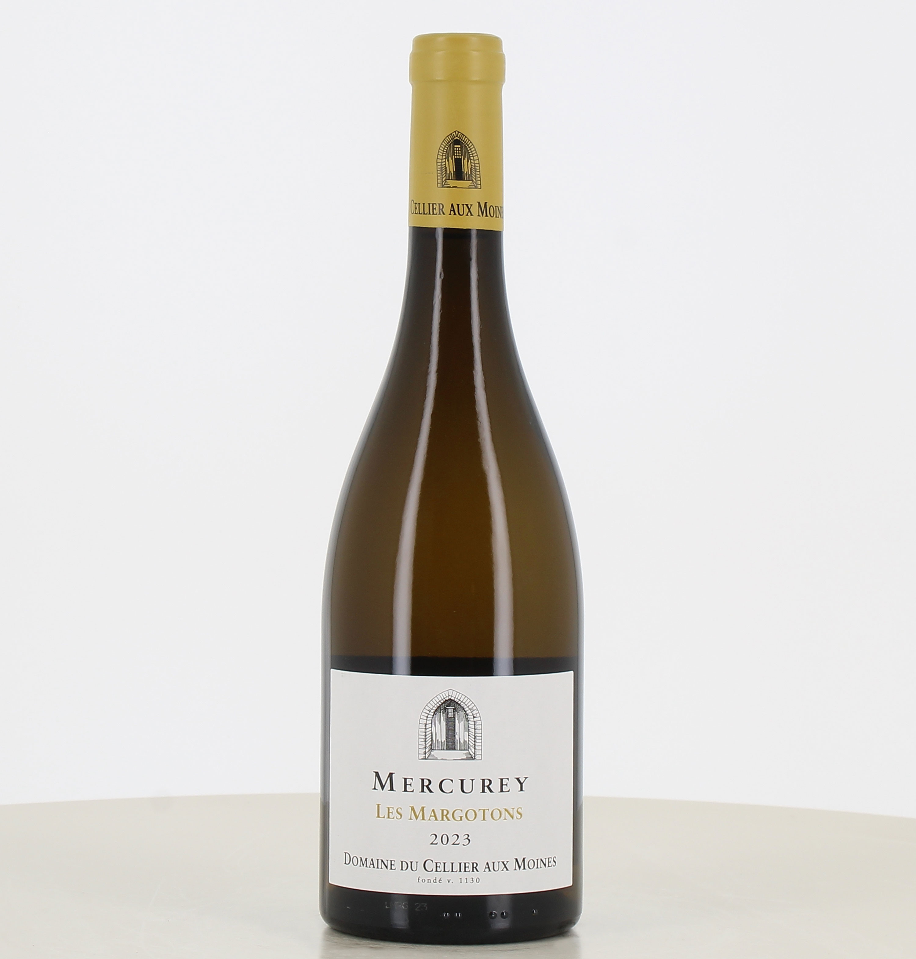 Flasche Mercurey Blanc Les Margotons 2023 Cellier aux Moines 75cl 