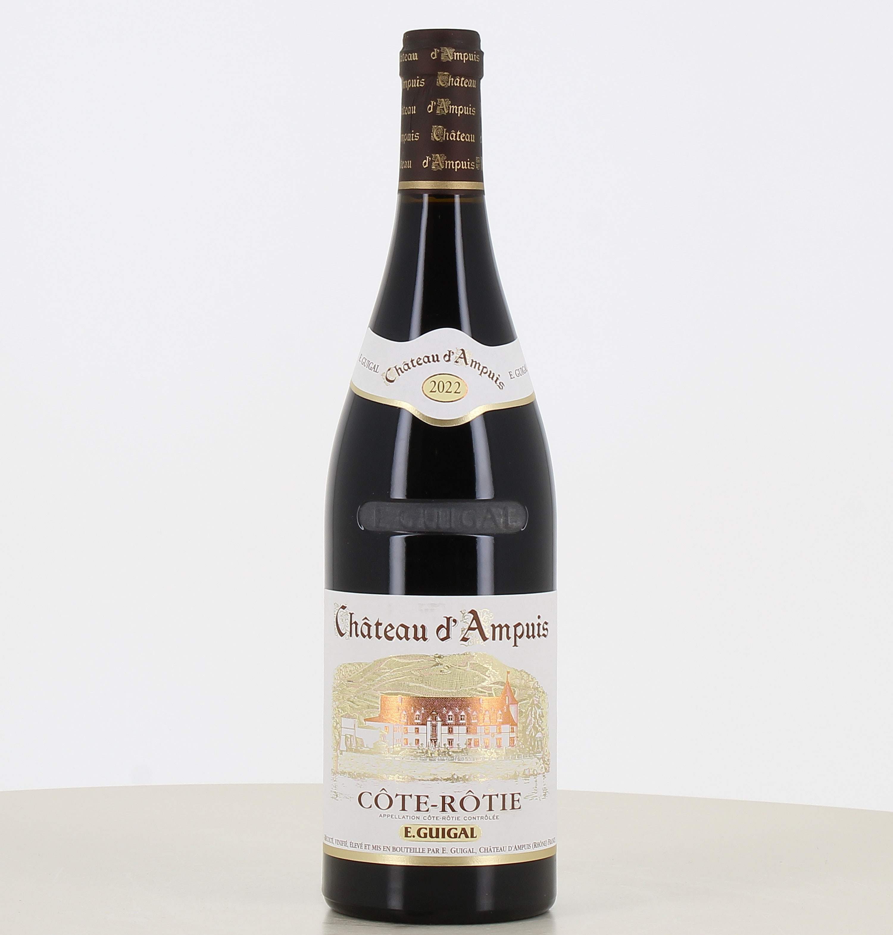 Bouteille vin rouge Côte rôtie Château Ampuis Domaine Guigal 2022 75cl 