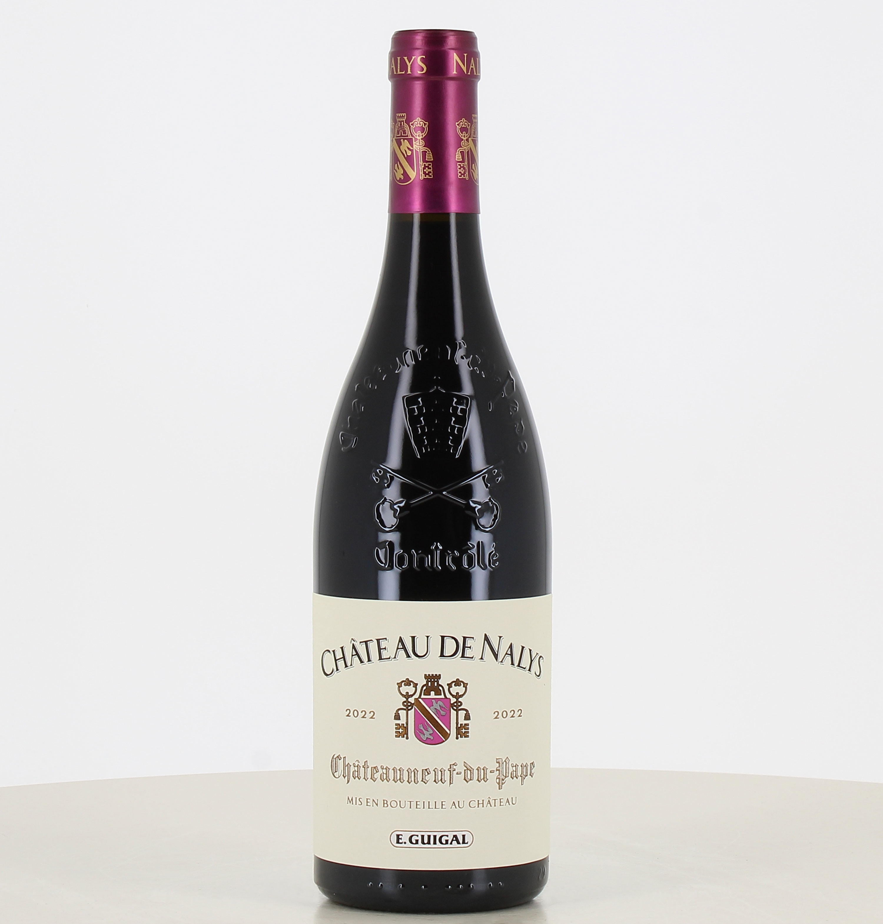 Red wine bottle Châteauneuf du Pape 2022 Château de Nalys 75cl 
