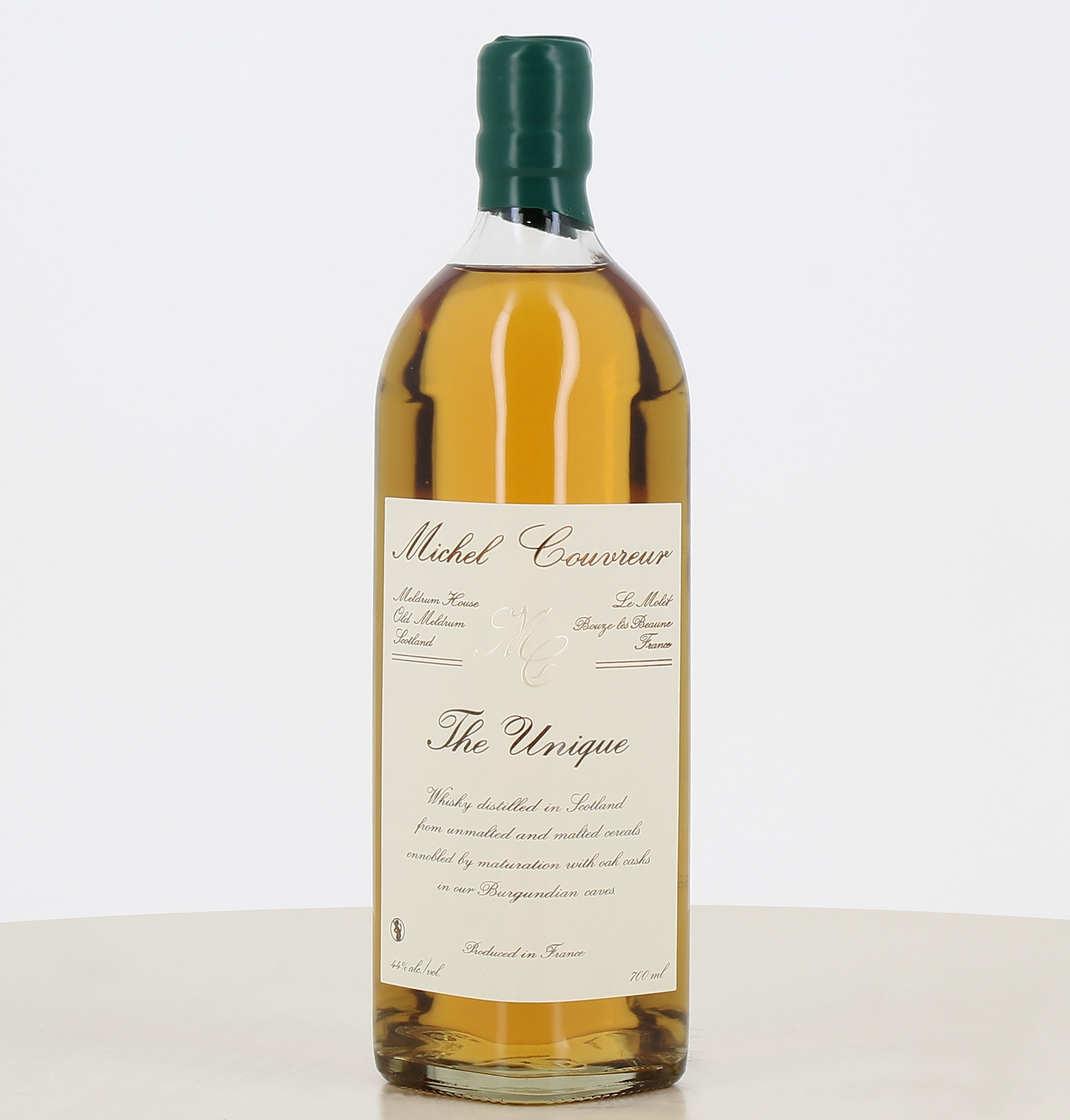 Bottiglia di whisky The Unique Michel Couvreur da 70cl 