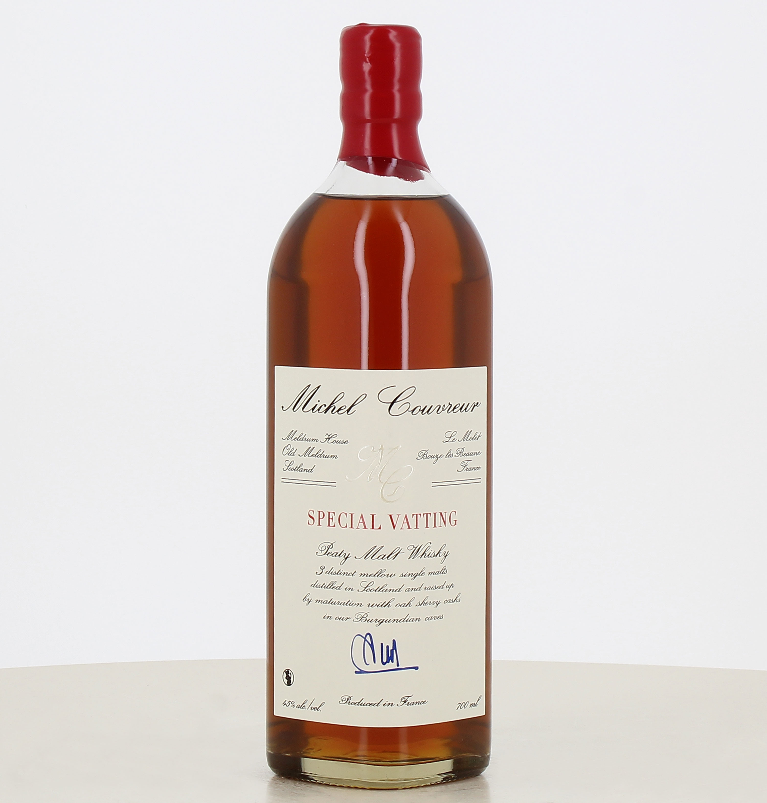 Bottle of Whisky Special Vatting Malt Michel Couvreur 70cl 
