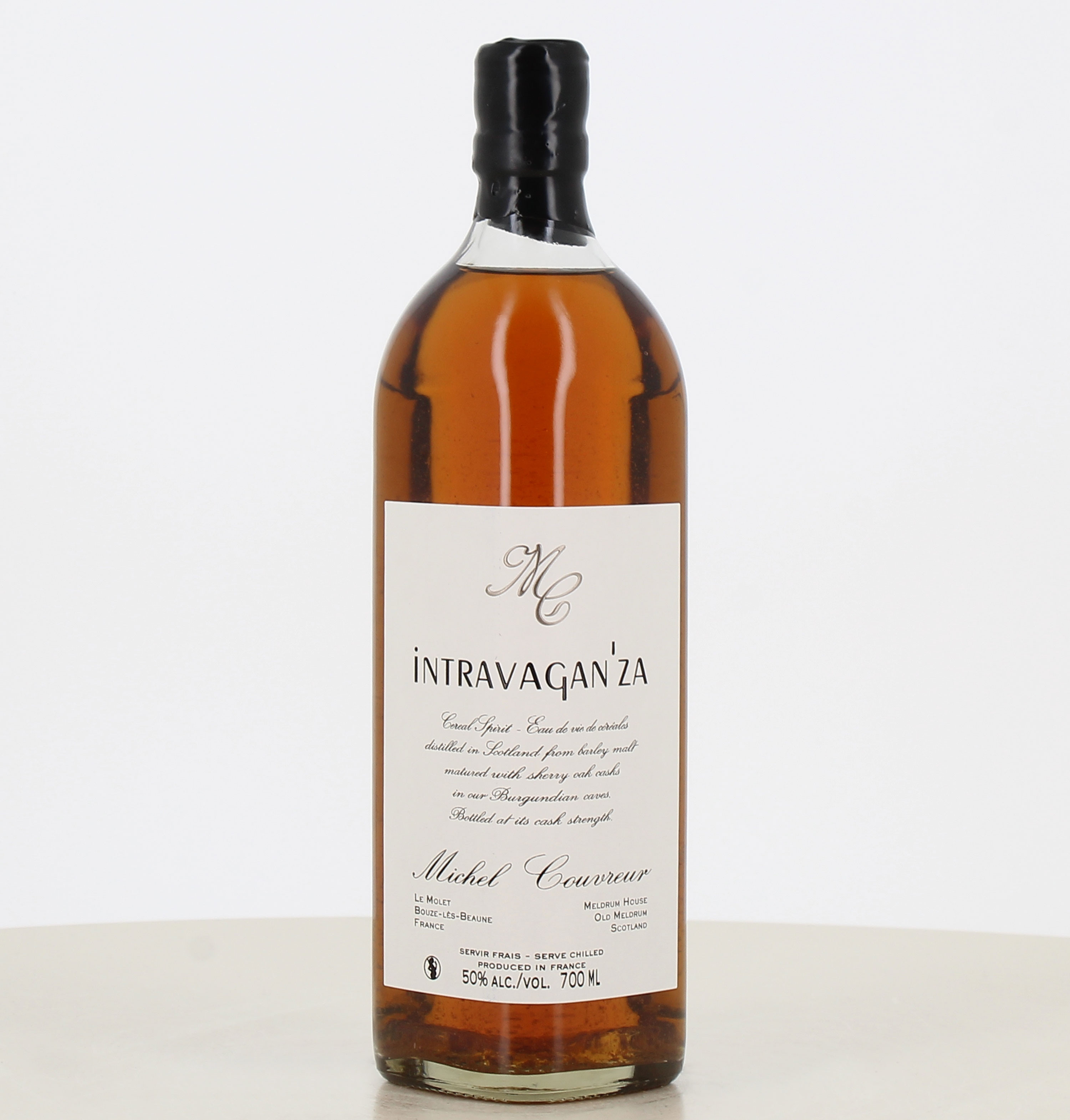Bebida espirituosa de cereales Intravaganza Michel Couvreur de 70cl. 