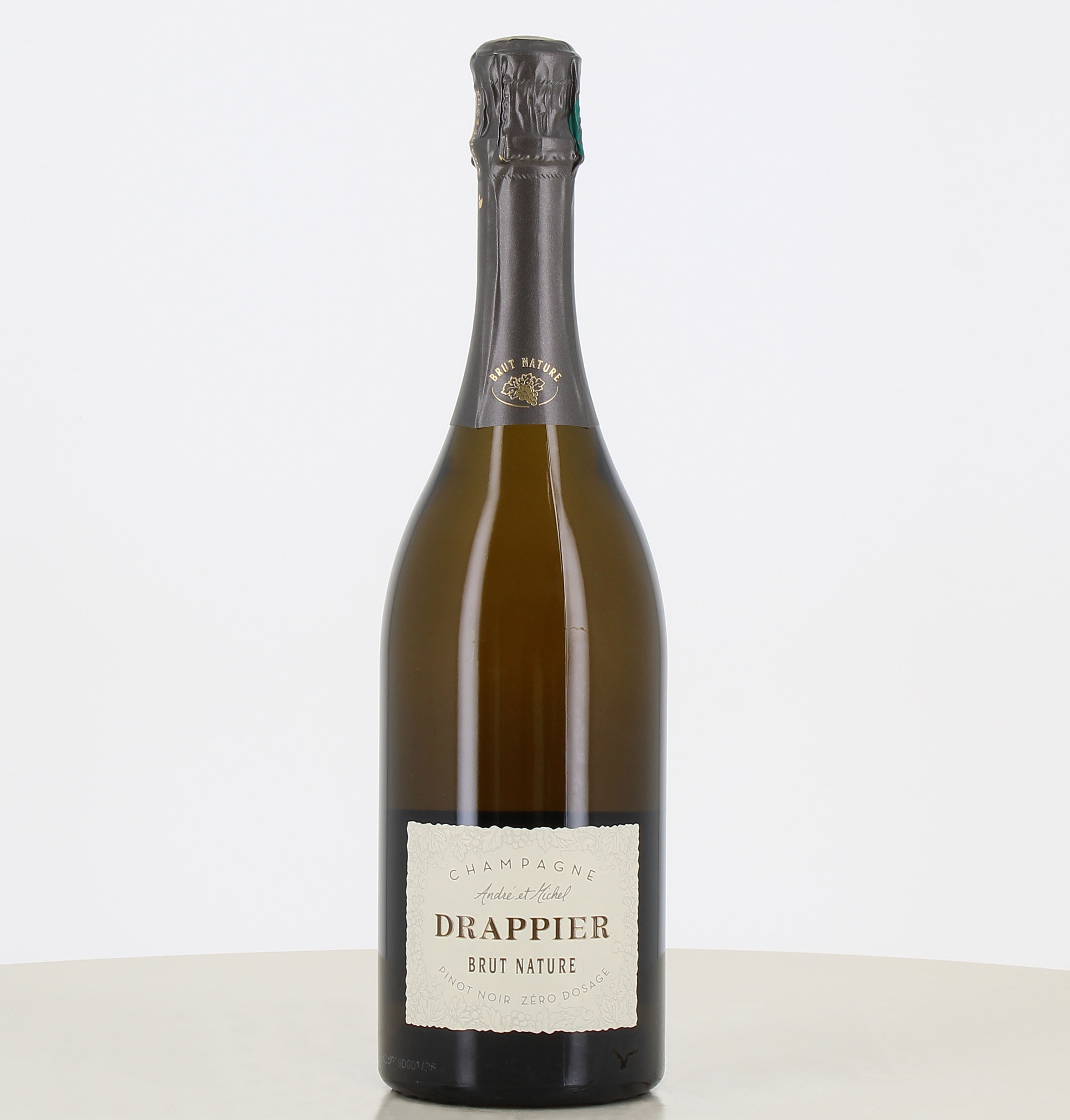 Botella de Champagne Brut Nature Domaine Drappier de 75cl. 
