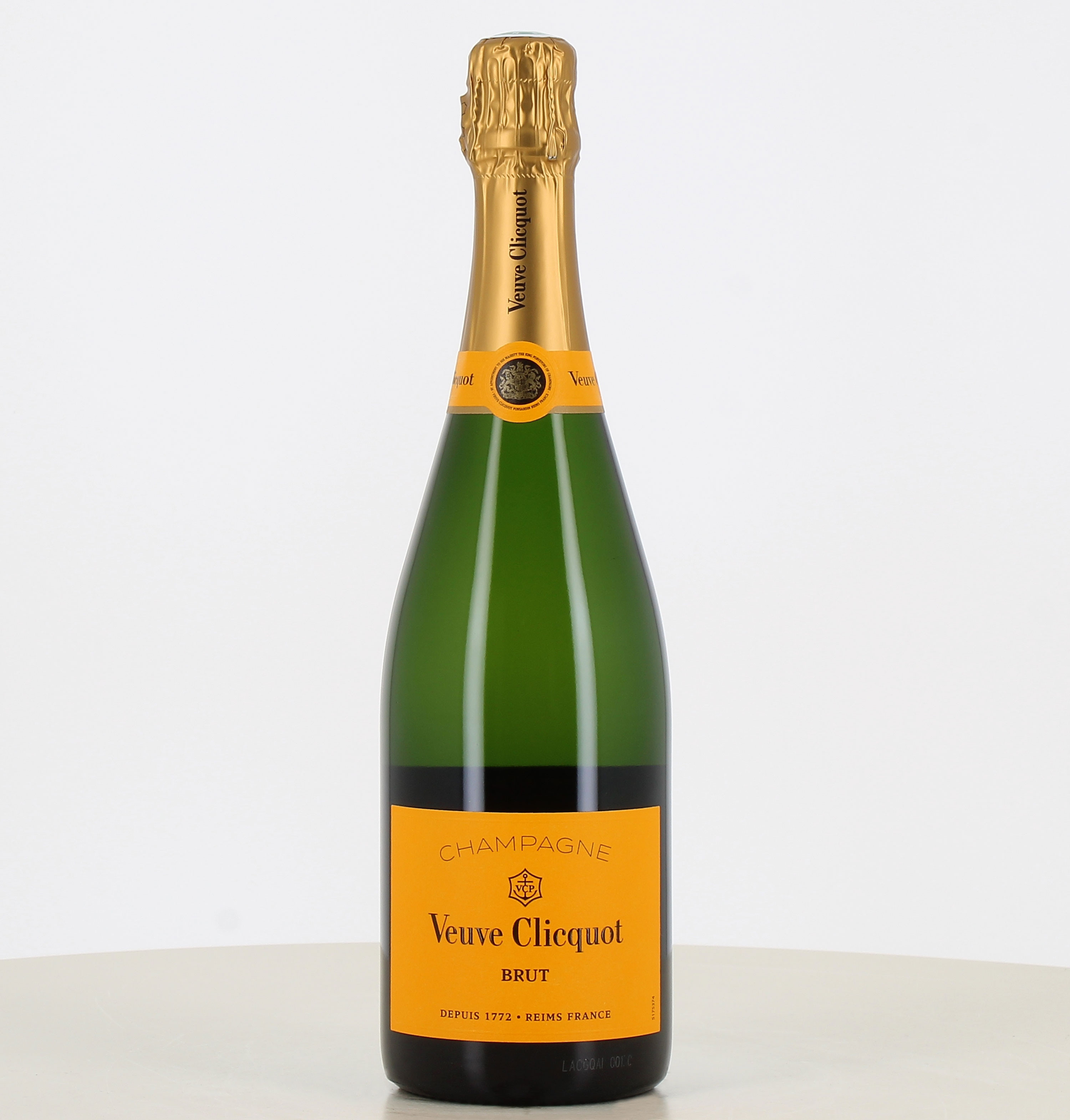 Flasche Champagner brut Gelbe Etikett Veuve Clicquot 75cl 