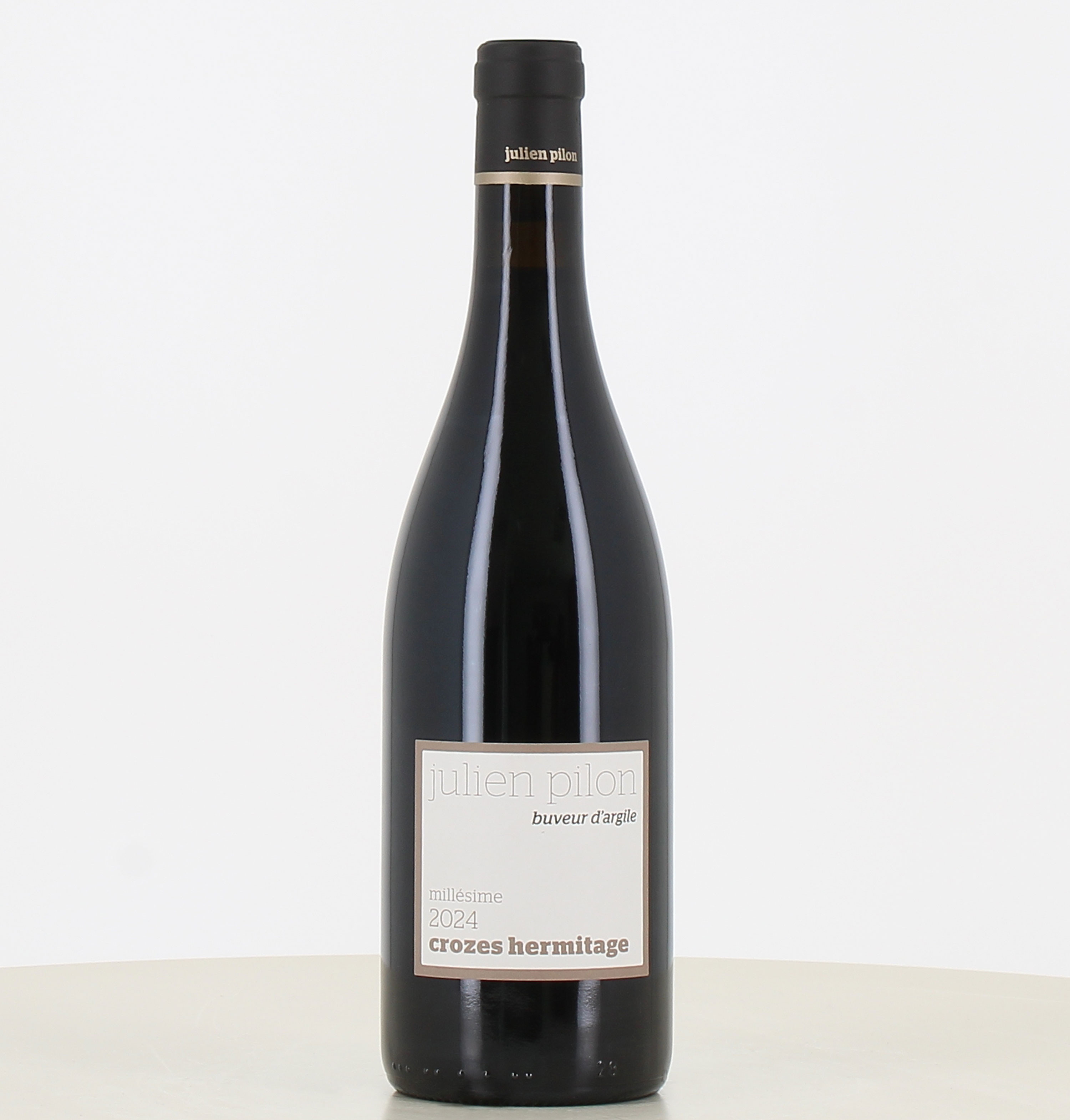 Bouteille vin rouge Crozes Hermitage Buveur d'argile Julien Pilon 2024 75cl 