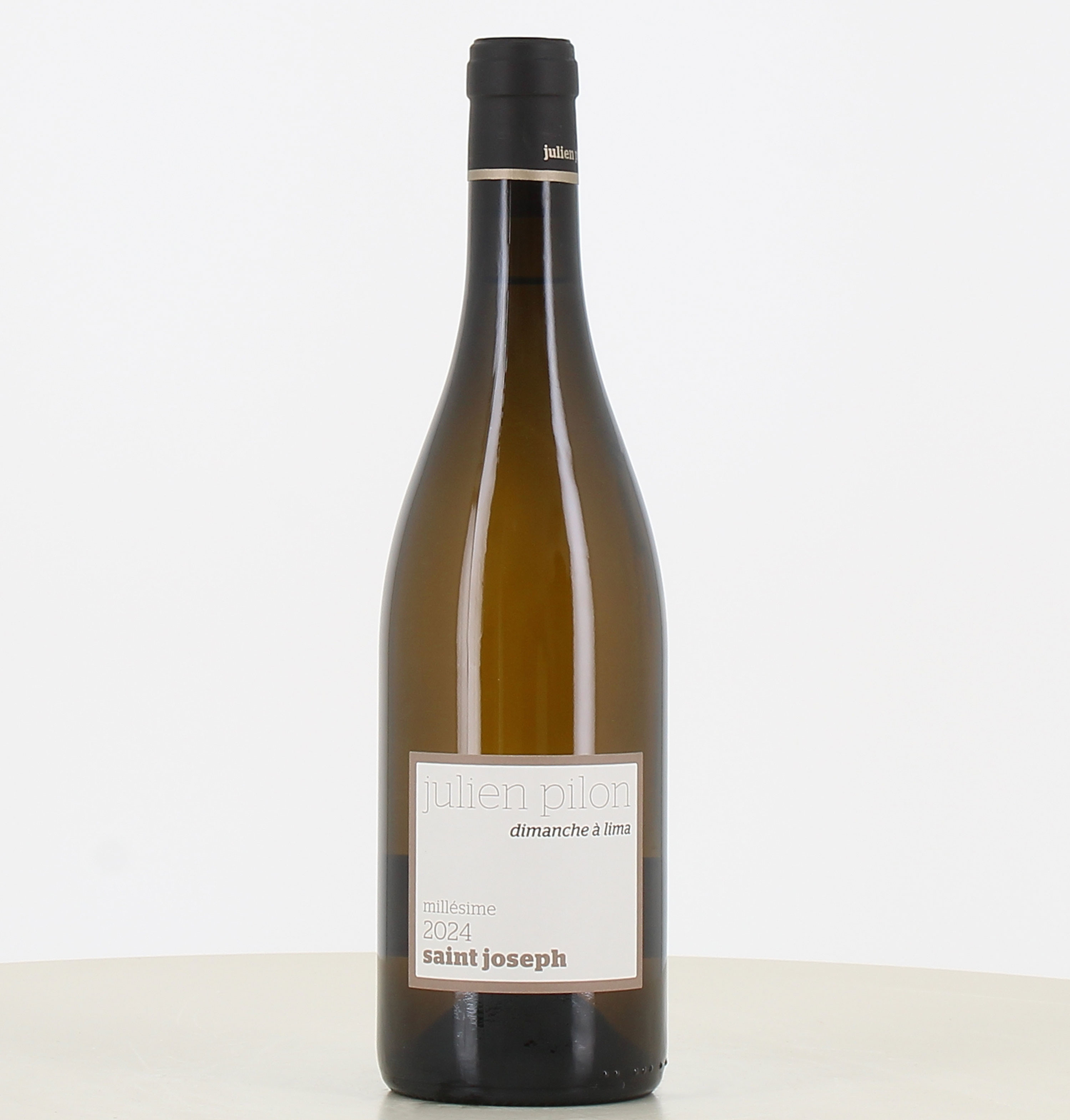 Bouteille vin blanc Saint Joseph Dimanche à Lima Julien Pilon 2024 75cl 