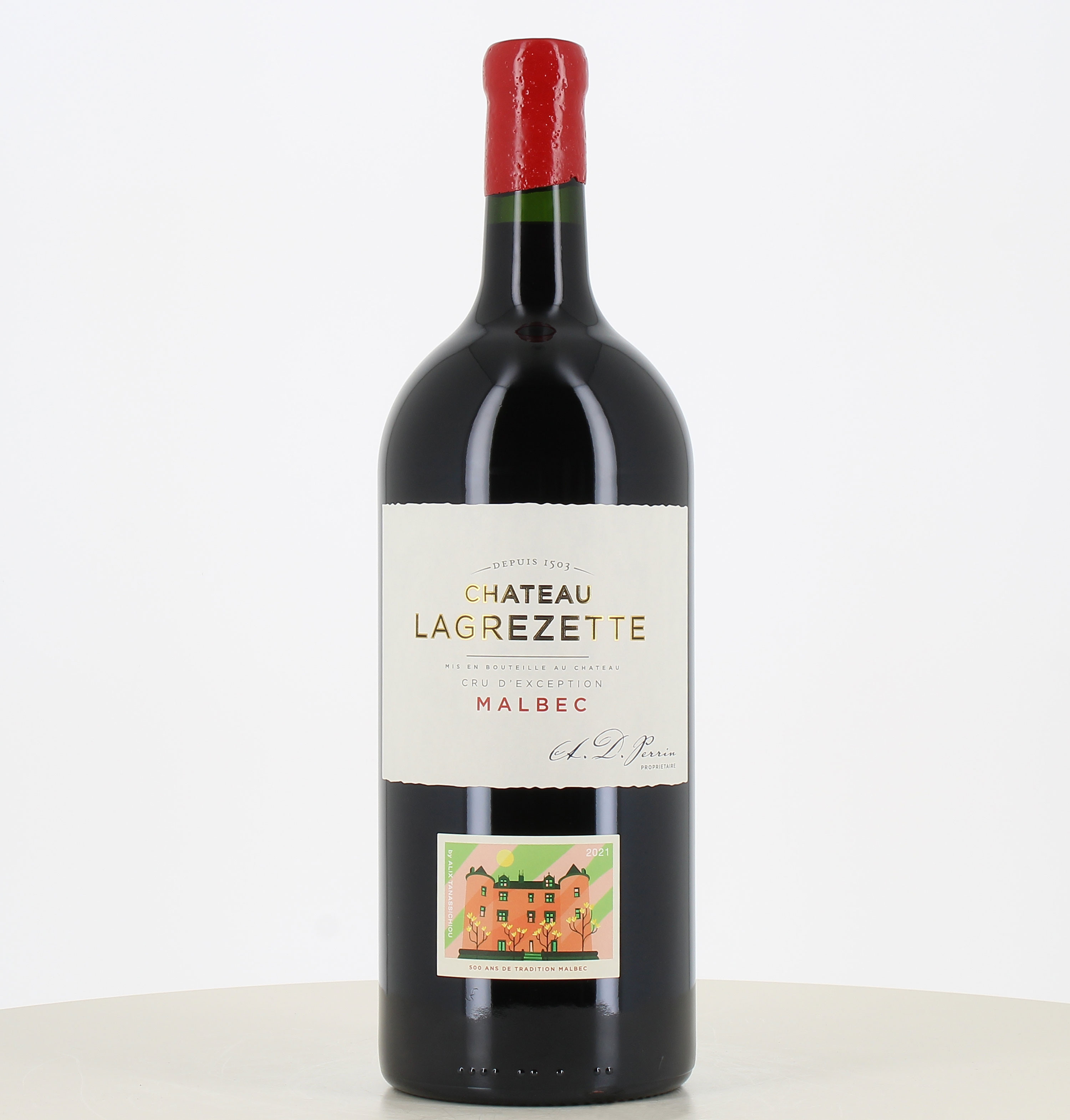 Jéroboam Cahors rot Château Lagrezette 2020 
