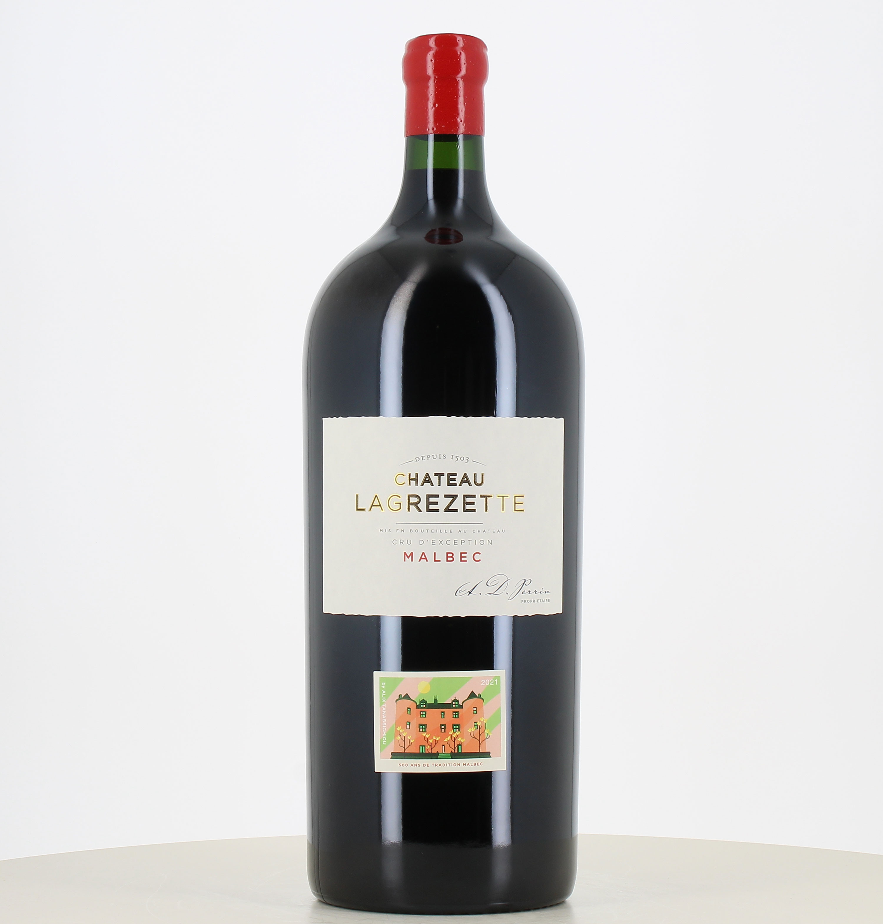 Mathusalem Cahors rouge Château Lagrezette 2019Translated to Spanish:Mathusalem Cahors rouge Château Lagrezette 2019 